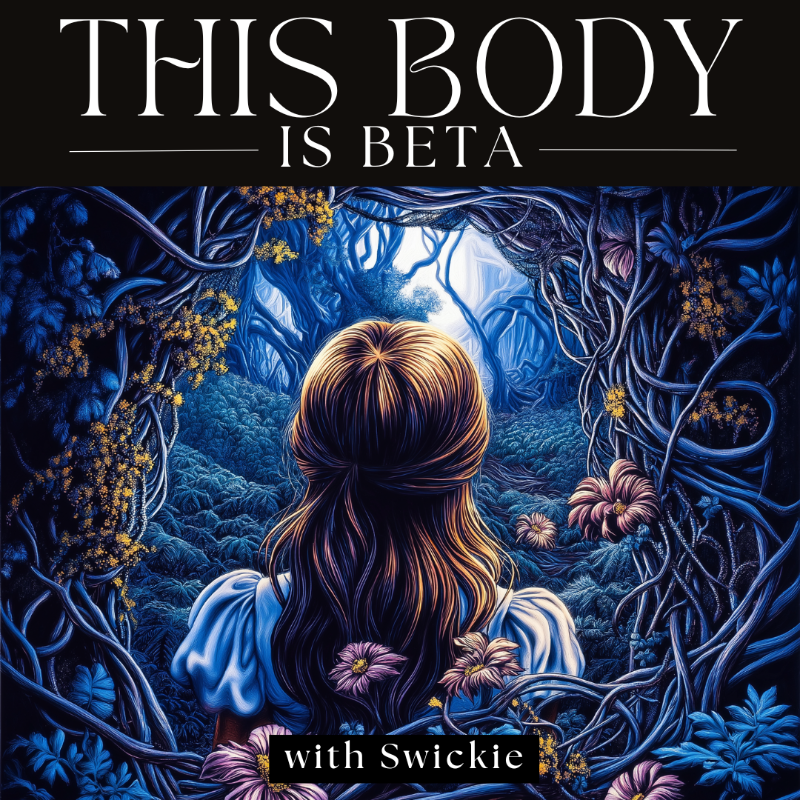 Swickie's tweet photo. Vulnerability is a lost art. Now filtered, captioned, &amp; sold as “authenticity.” 

Weirdest way to get it back? People &amp; something that feels illegal. The tether that stops the drift.

Welcome to Ep 08 of @thisbodyisbeta

💌 Read
🎧 Listen (all posts now have audio!)

Click 👇