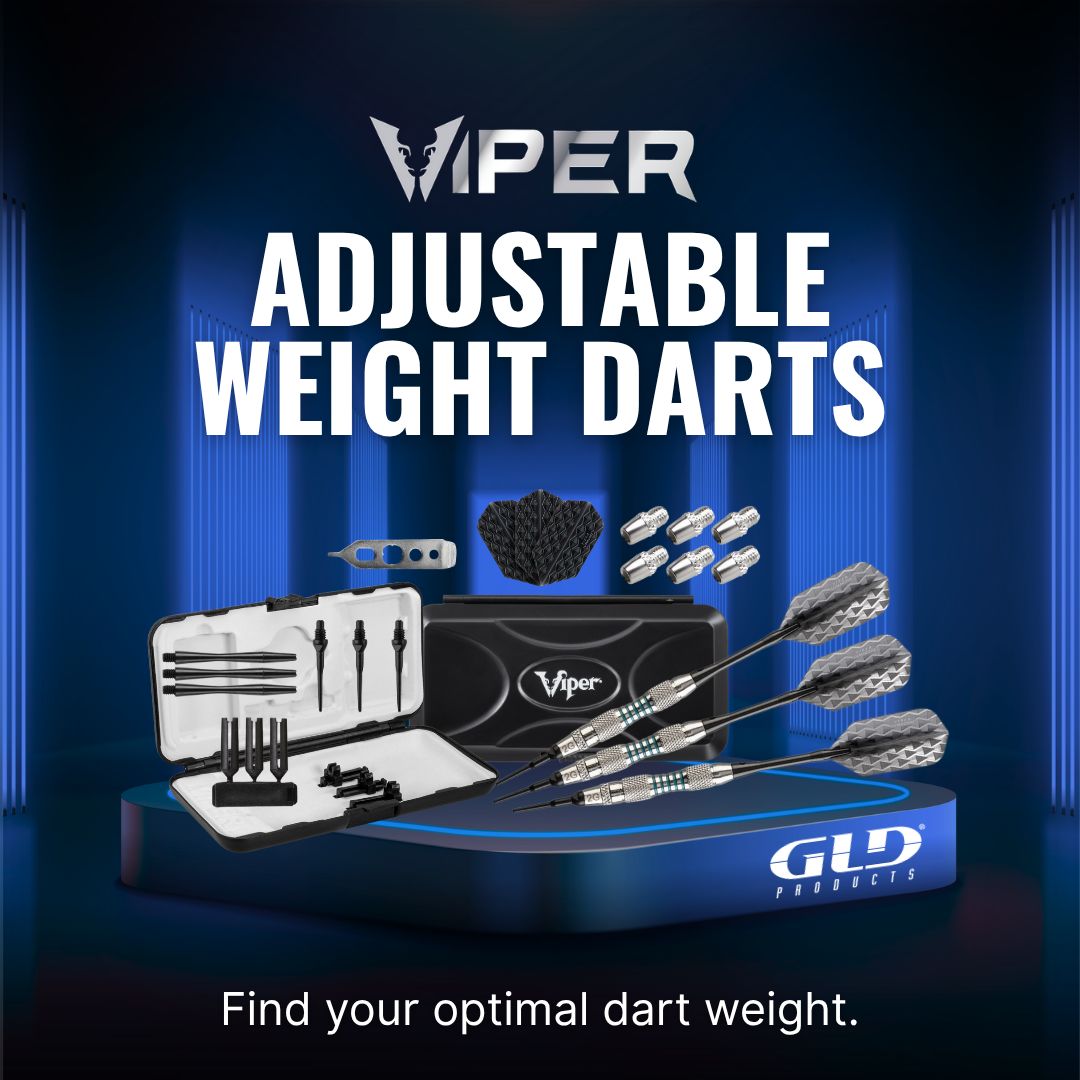 GLD_Products's tweet image. Adjust your dart weight instantly! 

Twist the ring, test 16g, 18g, or 19g, and feel the difference in every throw. Try the Viper Adjustable Weight Darts NOW 👉 gldproducts.com/collections/ad… 

#ViperDarts #GLDProducts #Darts #DartsLife #AdjustableDarts #SoftTipDarts #DartCommunity