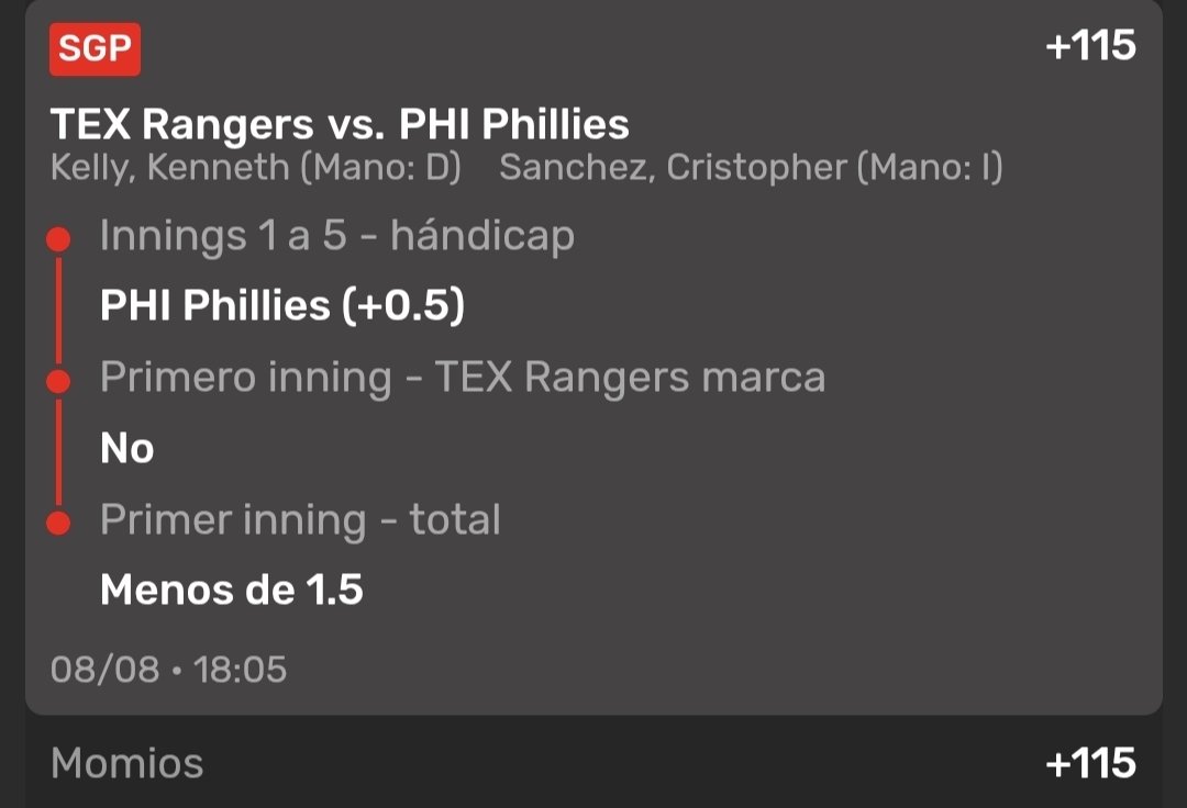 midzar190's tweet photo. #MLB 5 unidades #freepicks #apuesta #freebet #bettingtips #TipsterFree #apuestasgratis #apuestasdeportivas #bets https://t.co/ZJFGtqYHyH
