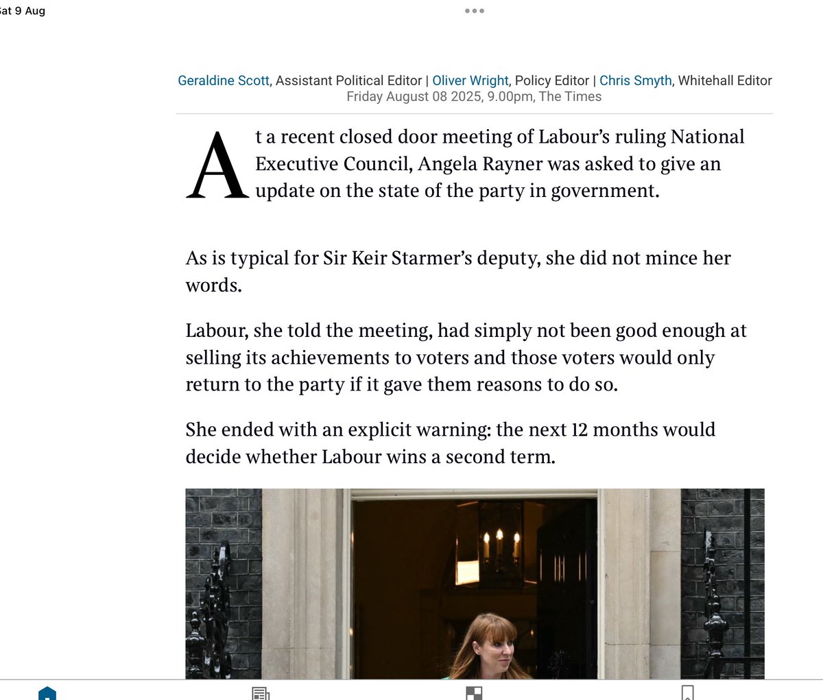 Terence Phayre Knott MC (@terenceknott1) on Twitter photo Sadly she’s right
I’m not a Labour luvvy, but apart from 2-3 early learning mistakes, they’ve really started doing some good
But their PR is terrible 😣
1. Have idea
2. Consider it
3. Publish it, see if it floats
4. Consider exceptions
5. Sell it
6. Do it
<a href="/Keir_Starmer/">Keir Starmer</a> Sadly she’s right
I’m not a Labour luvvy, but apart from 2-3 early learning mistakes, they’ve really started doing some good
But their PR is terrible 😣
1. Have idea
2. Consider it
3. Publish it, see if it floats
4. Consider exceptions
5. Sell it
6. Do it
<a href="/Keir_Starmer/">Keir Starmer</a>