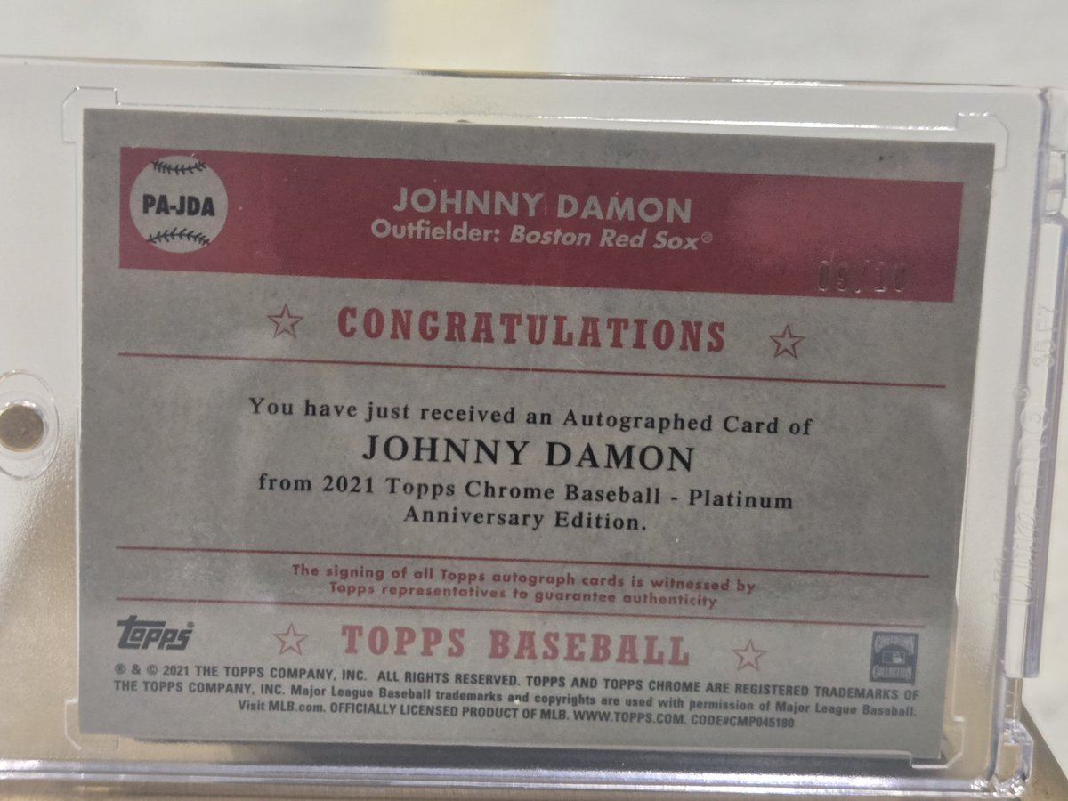Dan Mackin (@danmackin81) on Twitter photo A MILLION thanks you <a href="/HamHock42/">Delete MY Account</a> who, after hearing my story of hitting the /25 out of a Walgreens repack hooked me up w/ his /10 Black Auto also from repack! He was so amazing to deal with and an example of everything right with the hobby on X! Thank you and your son again, sir! A MILLION thanks you <a href="/HamHock42/">Delete MY Account</a> who, after hearing my story of hitting the /25 out of a Walgreens repack hooked me up w/ his /10 Black Auto also from repack! He was so amazing to deal with and an example of everything right with the hobby on X! Thank you and your son again, sir!