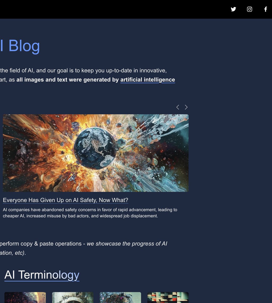 wwwAIblog's tweet image. This is the before and after of a slight change we made to the AI blog&apos;s color scheme, more dark-mode-esque, more aligned with our light-blue theme color, and more contrast for easier reading. This change was triggered by an in-depth side-design-review we are performing using…