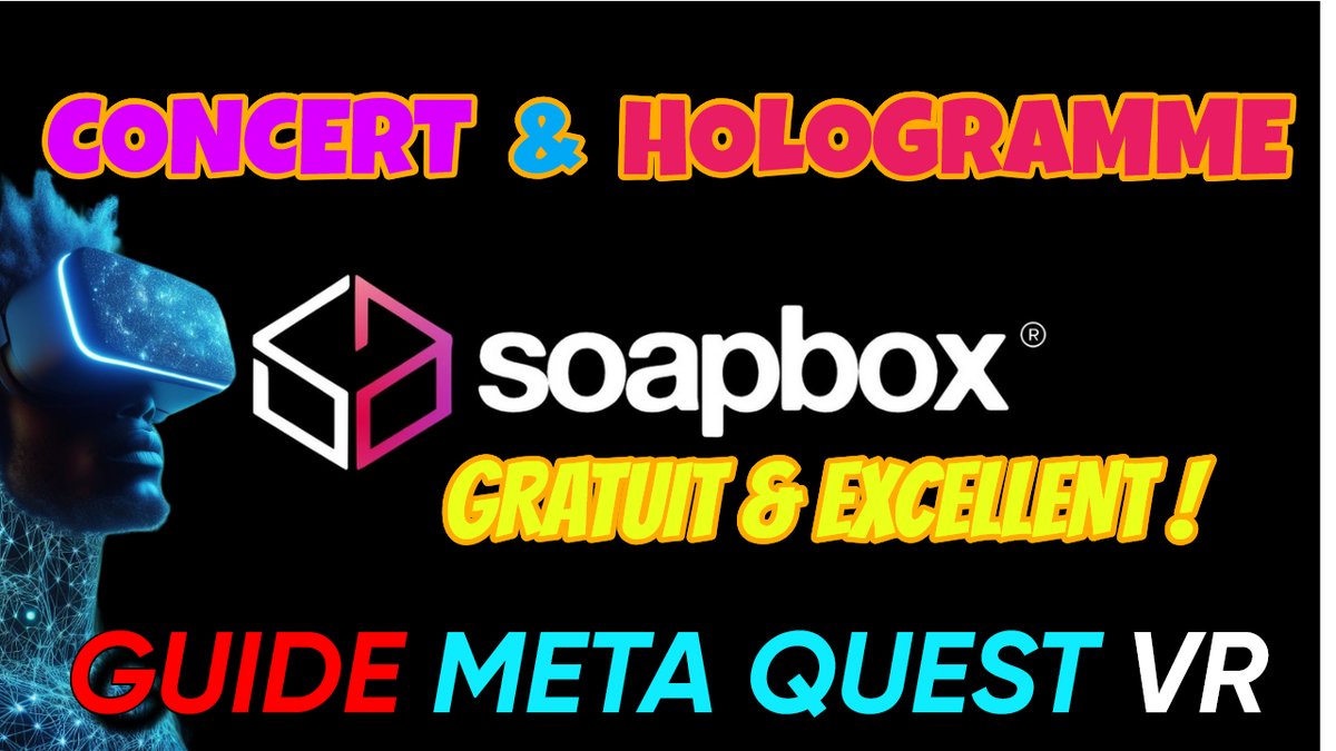 GUIDEMETAQUEST's tweet image. Soapbox: A crazy hologram in your home! Free on Meta Quest.
youtu.be/75ZOt1VvKZ8
#SoapboxVR #VRMusic #ConcertVR #MetaQuest #Quest3 #VRHologram #HologramConcert #ImmersiveMusic #VolumetricVideo #MusicExperience #VirtualConcert #VRLiveShow  #HolographicExperience #3DHologram