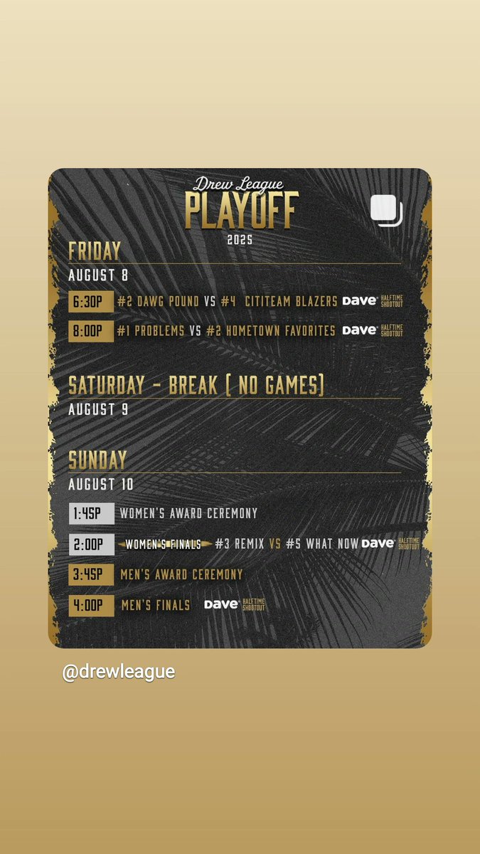 Drew League tweet media