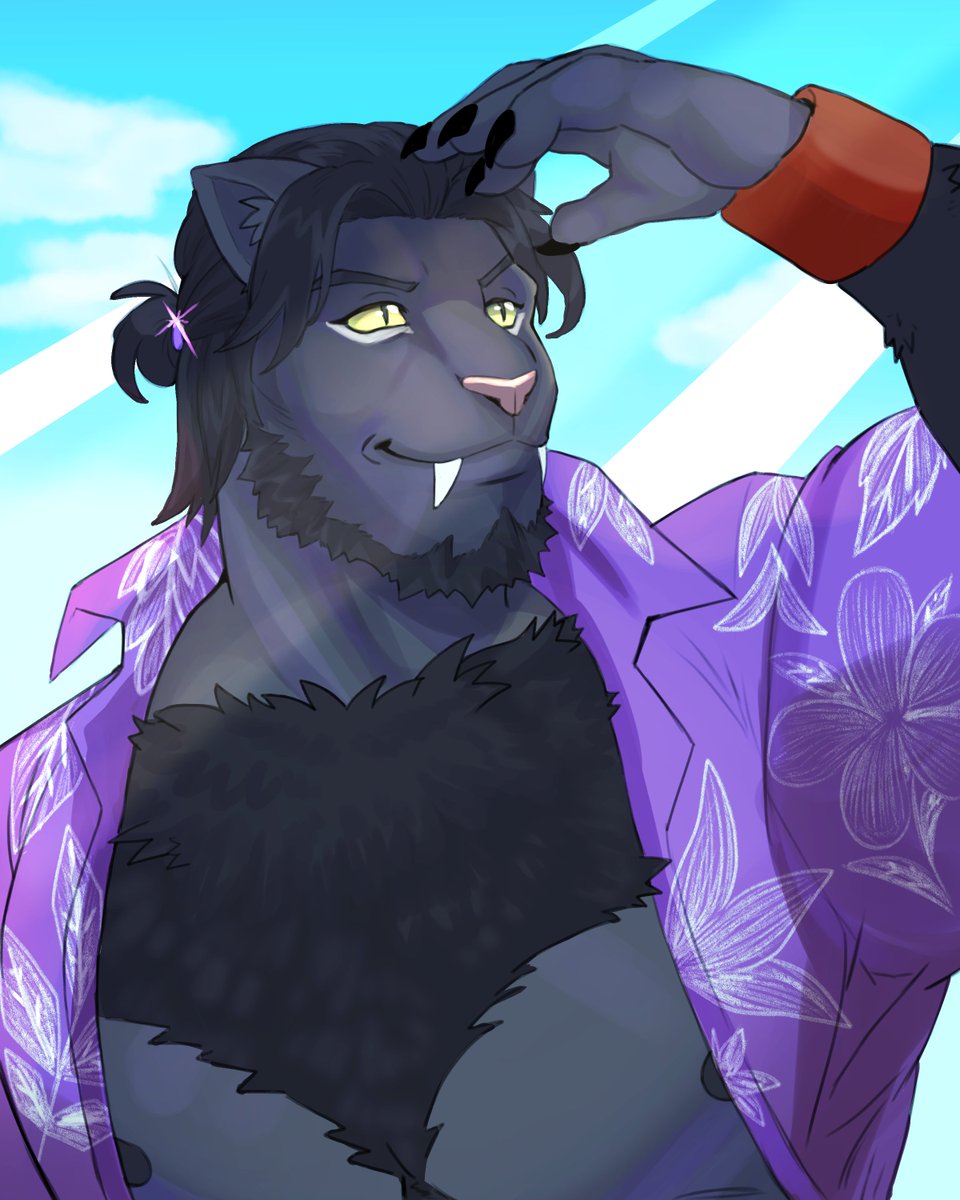 Lil break from coms!
My oc Astra enjoying some sun! o u o 
🌤️✨