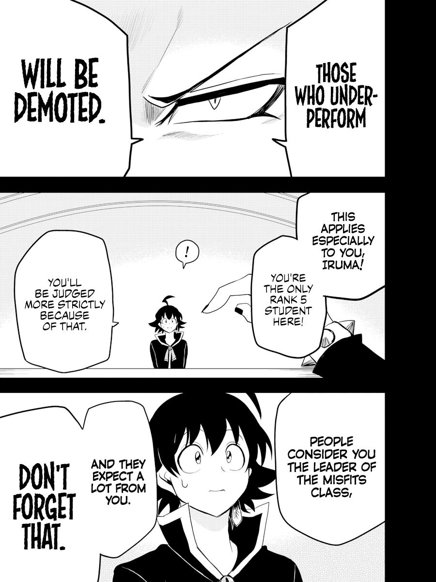 It may feel weird to have a potential classmate with a higher rank than Iruma in the Abnormal Class at this point of the story, but this was the case for the majority of Iruma’s 1st Year and yet this didn’t prevent him to be seen as the de facto leader of the Misfits.