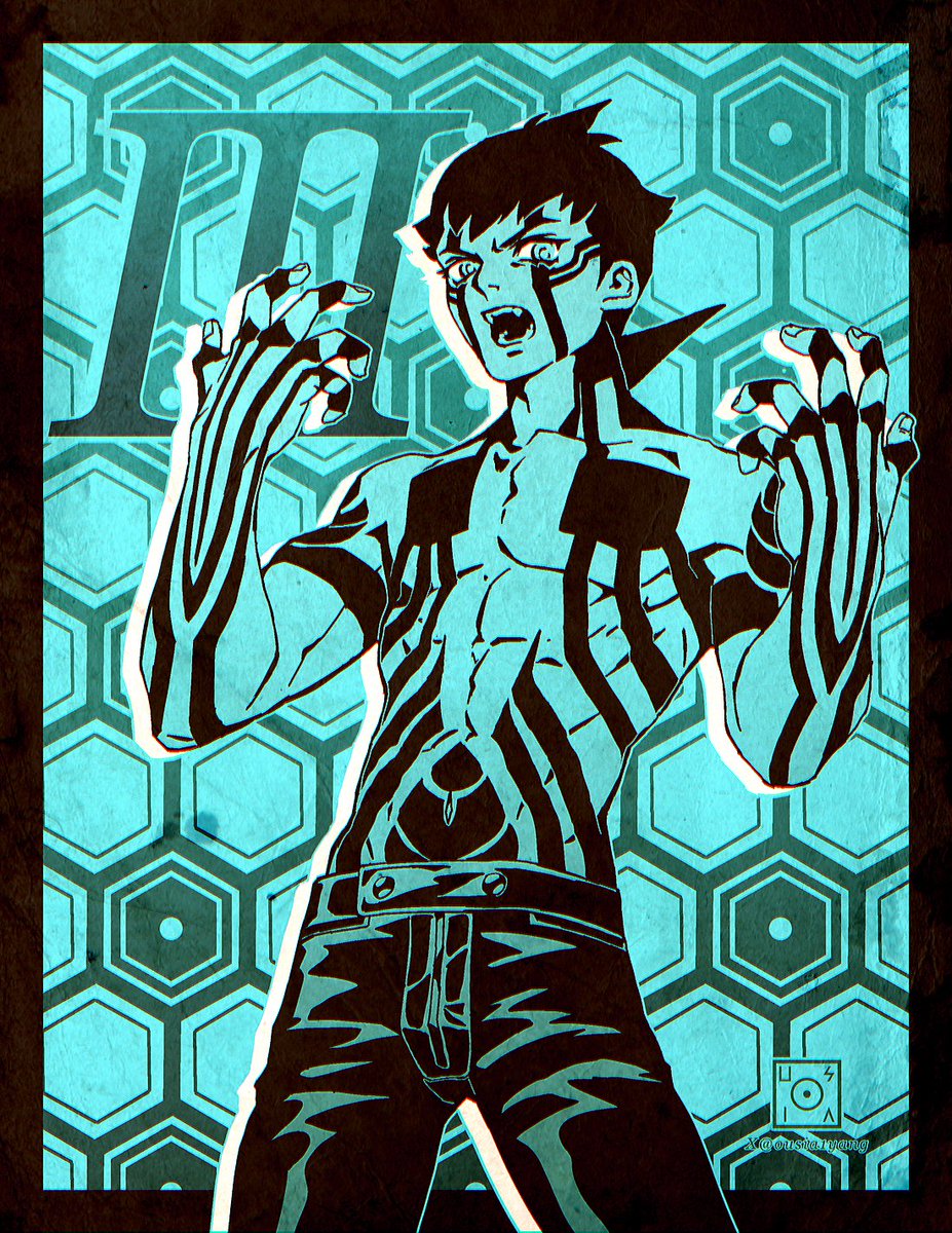 𝙄𝙄𝙄. 𝘿𝙚𝙢𝙞 𝙁𝙞𝙚𝙣𝙙
Back then, I thought his tattoo was undoable, but now I'm getting acquainted with my boi.
#メガテン #真III #真・女神転生 #SMT3 #demifiend #ShinMegamiTensei