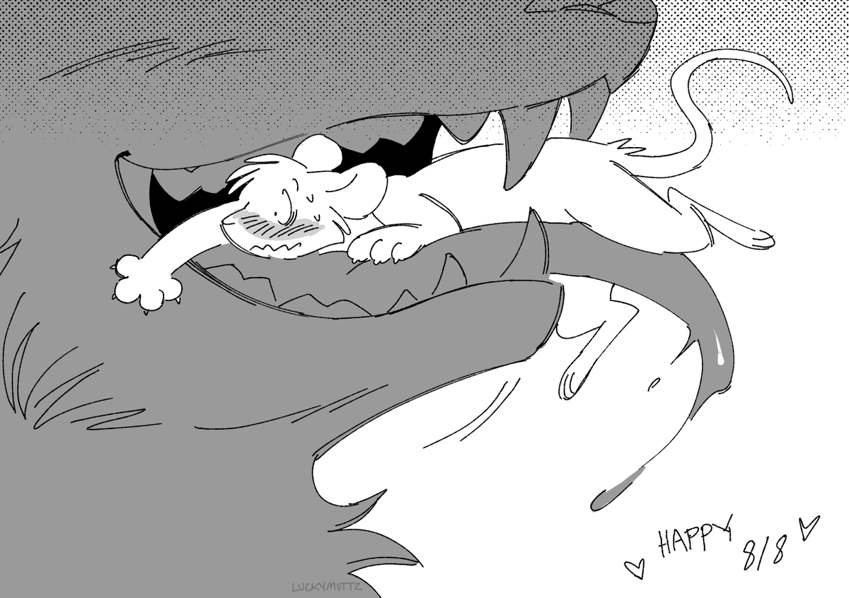 luckymuttz's tweet photo. something cute for vore day :P https://t.co/4e0qtEocgD