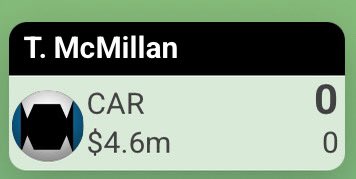 IFSMaverick's tweet image. Tet McMillan is another rookie that has to be in everyone’s starting #nflsupercoach squads

He looks like he has a good connection with Bryce Young already, but he’s a guy that will make a tonne of cash

#supercoach #nfl #CLEvsCAR
