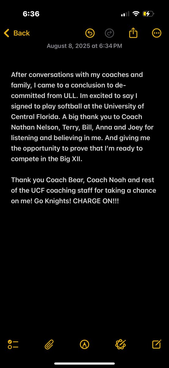 Shyanne Irvin (@shyirvin) on Twitter photo GOD IS SO GOOD!!! Trust in His Plan! ๐ค๐โ๏ธ #GoKnights #ChargeOn <a href="/CoachBallMalone/">Cindy Ball-Malone</a> <a href="/noahbsanders/">Noah Sanders</a> <a href="/SPestrak/">Stacie Pestrak</a> <a href="/UCF_Softball/">UCF Softball</a> <a href="/hotshotsnation/">Hotshots Fastpitch</a> GOD IS SO GOOD!!! Trust in His Plan! ๐ค๐โ๏ธ #GoKnights #ChargeOn <a href="/CoachBallMalone/">Cindy Ball-Malone</a> <a href="/noahbsanders/">Noah Sanders</a> <a href="/SPestrak/">Stacie Pestrak</a> <a href="/UCF_Softball/">UCF Softball</a> <a href="/hotshotsnation/">Hotshots Fastpitch</a>