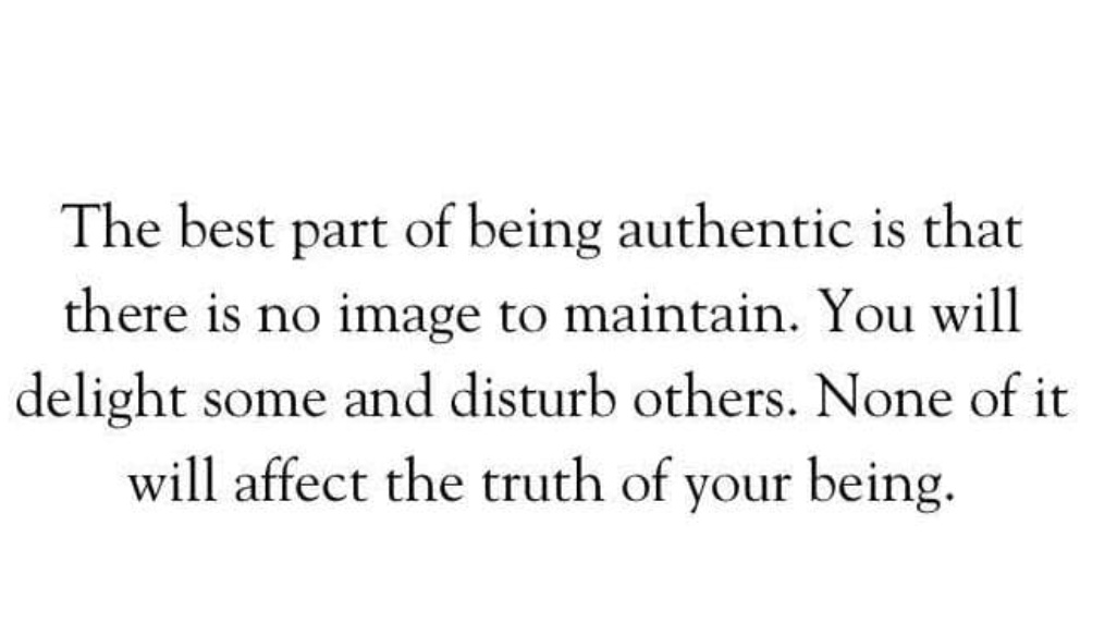 #Authenticity