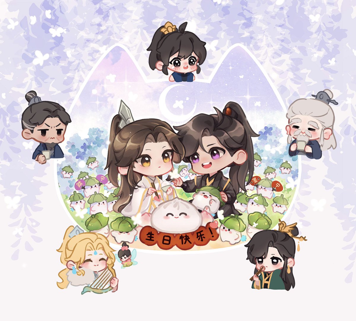 Happy birthday Wanning baobei~🥰💕💕💕💕💕💕

#楚晚宁0809生日快乐
#二哈和他的白猫师尊 #燃晚 #2ha