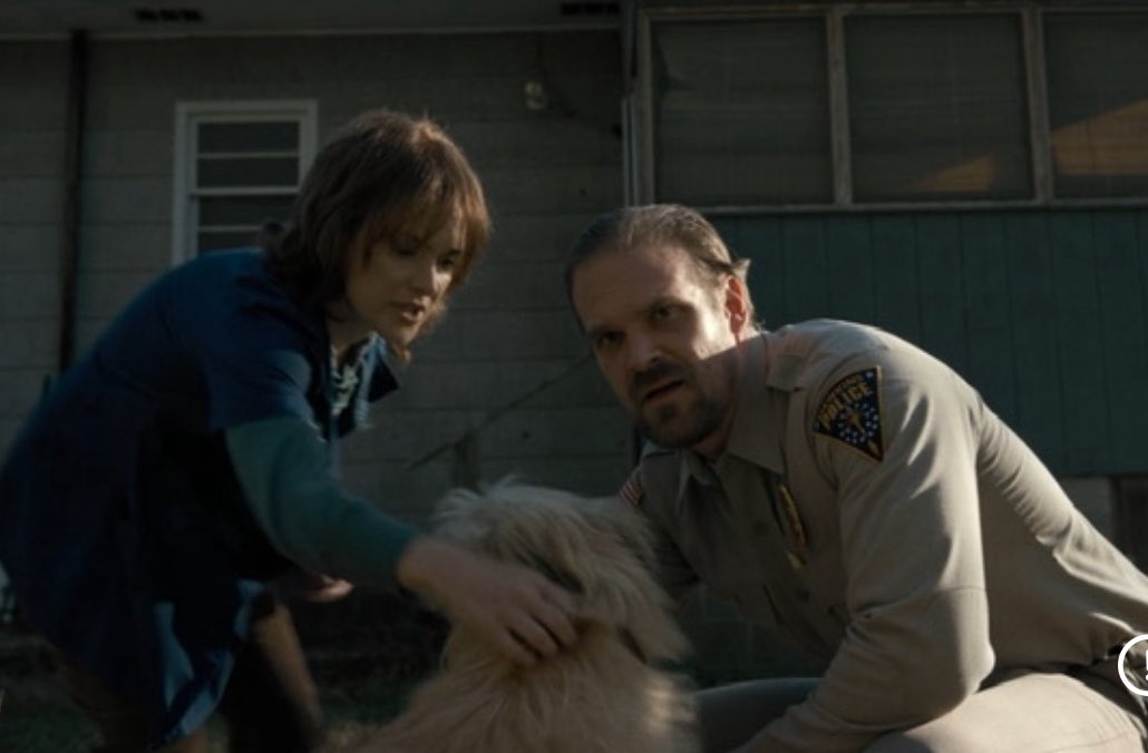 big fan of when joyce and hopper start accidentally acting married pre canon
