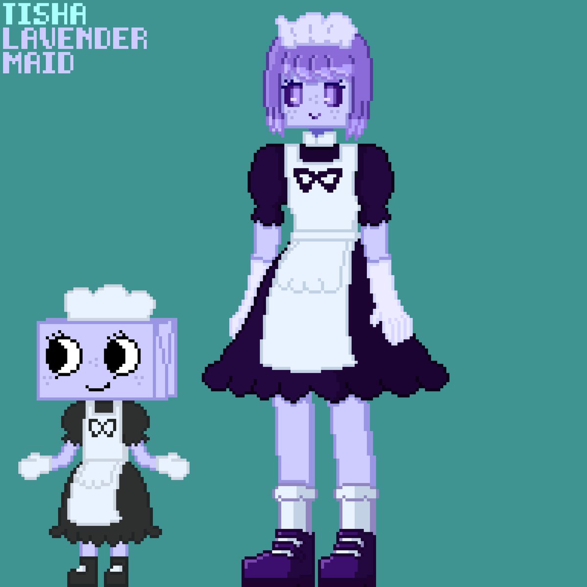 Lavender maid skin Tisha :3
#dandysworldfanart
#dandysworld #Tisha