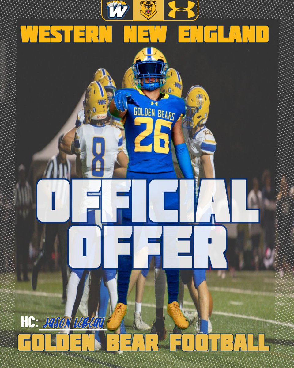 Joseph โMomoโ Mills (@momo_mills2) on Twitter photo I am thankful to <a href="/Coach_Lebeau/">Jason Lebeau</a> for the offer to play football at Western New England University. The opportunity to play 2 sports at <a href="/WNE_GoldenBears/">Western New England Athletics</a> is special. Thank you!
<a href="/WNEFB/">WNE Football</a> <a href="/FeehanFootball/">Feehan_Football</a> I am thankful to <a href="/Coach_Lebeau/">Jason Lebeau</a> for the offer to play football at Western New England University. The opportunity to play 2 sports at <a href="/WNE_GoldenBears/">Western New England Athletics</a> is special. Thank you!
<a href="/WNEFB/">WNE Football</a> <a href="/FeehanFootball/">Feehan_Football</a>