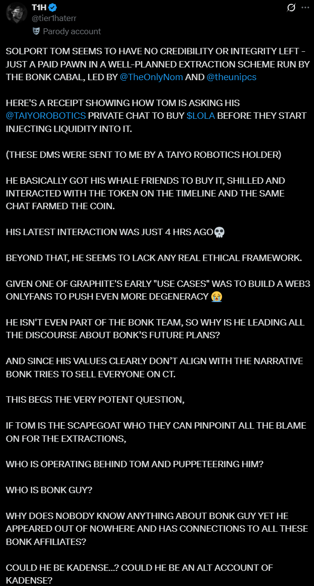 motioncalls's tweet photo. Solporttom farmed Lola with proof below

This is huge 

Lets make this lola go higher than the Tom Farm one &amp; with the help of Alon from pump

$lola - The bunny that tom farmed

In depth proof attached https://t.co/JfTTEpPbSH