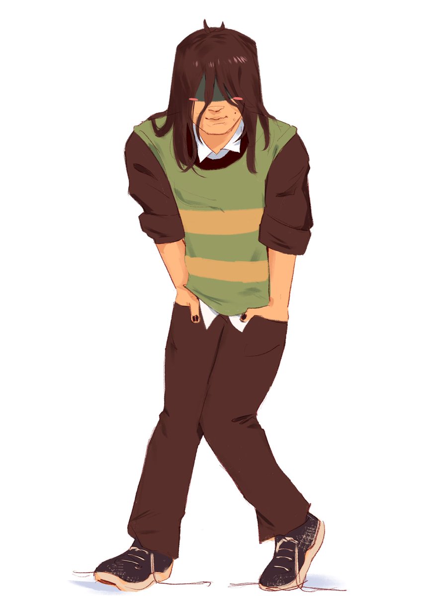 Kris reminded me of that one pose 😭😭

#DELTARUNE