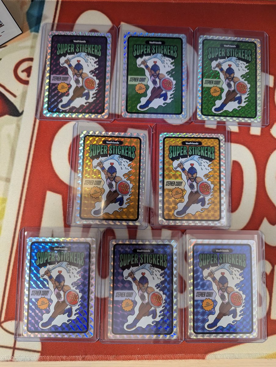 SCN_Pod's tweet image. Ok... This may sound unreal, but the last 2 VeeFriends Curry Sticker case breaks I've done had EIGHT CURRY KIND WARRIORS EACH!!! About to do the 3rd case from the same master case 😬😬😬 @veefriends @VeeFriendsCards @garyvee #veefriends
🔗 in comments