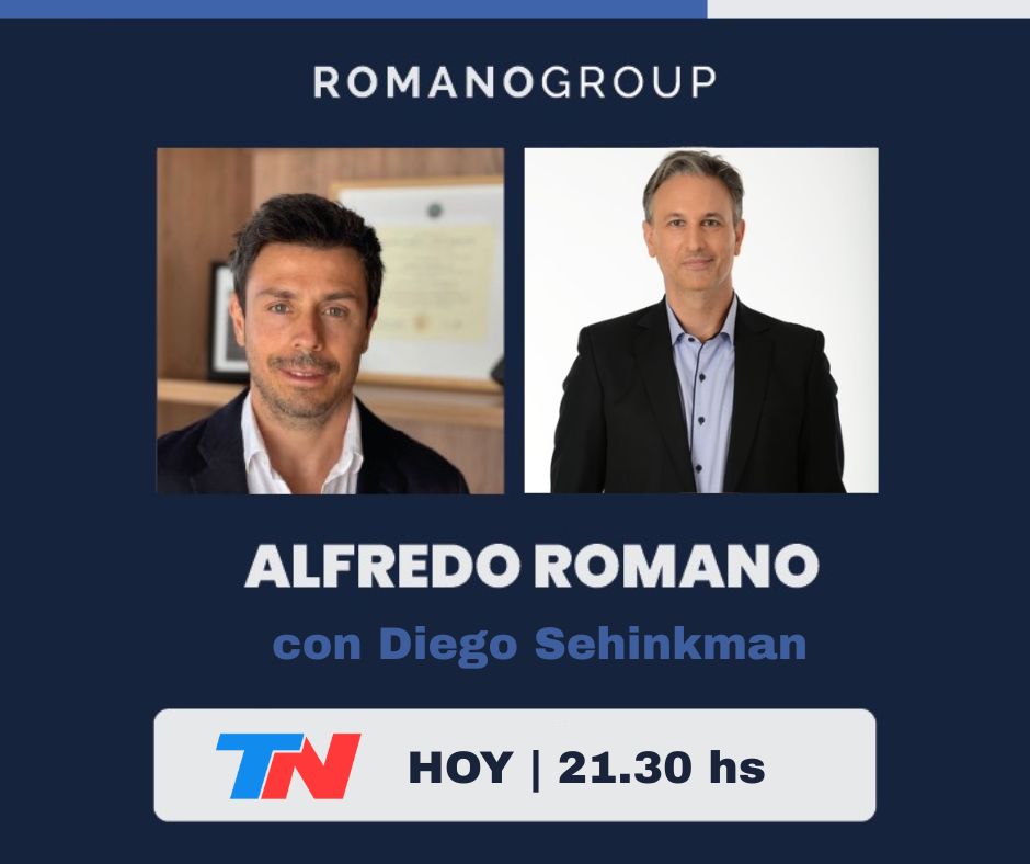 romano_group's tweet photo. 📺 Esta instantes, @romanoal estará en @todonoticias conversando con @diegosehinkman sobre la coyuntura económica y las perspectivas para Argentina.
📷 Hoy | 21.30 hs
#RomanoGroup #Economía #AnálisisEconómico #TN https://t.co/hBPyLqWlm8