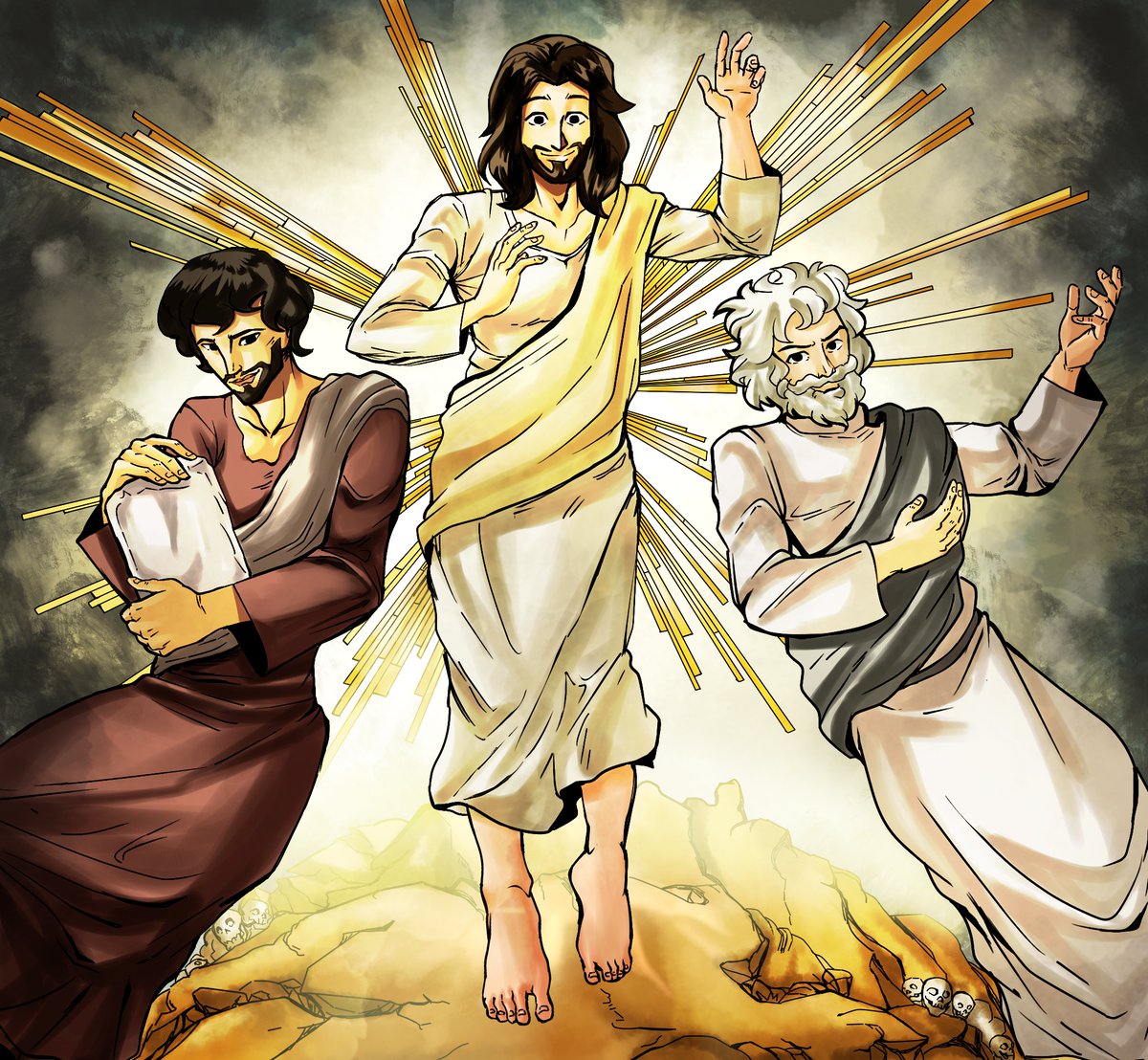 Una ilustración de la transfiguración.