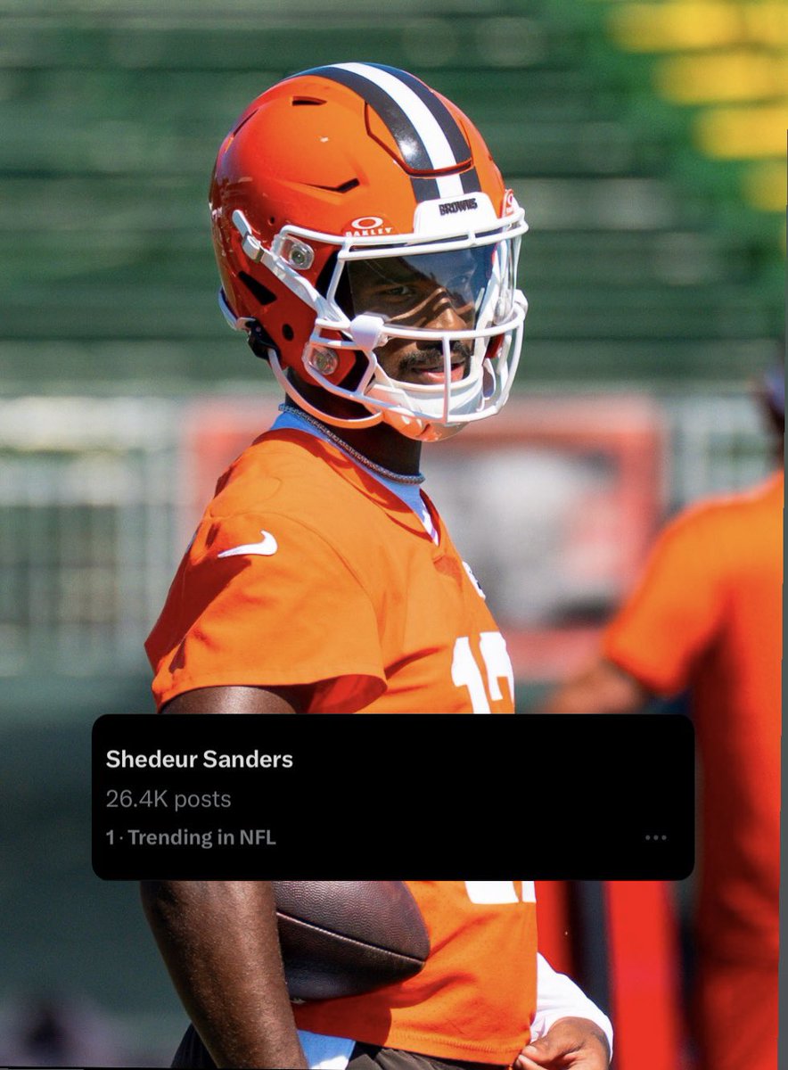 Shedeur Sanders is the #1 Trending Topic in the World.