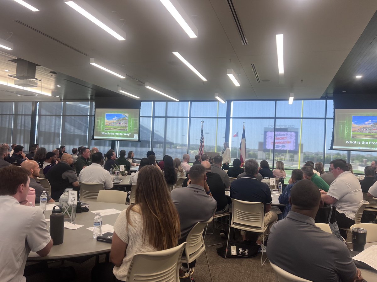 Huge thank you to our Superintendent <a href="/Hferguson28/">hferguson</a> for talking about The Prosper Way and what that means as a Coach!
