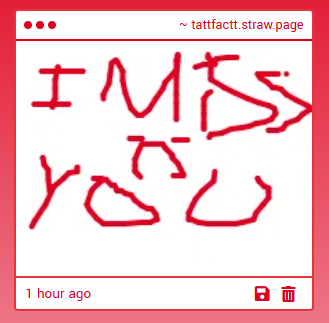 Tattfactt's tweet photo. Tattletail fact: I miss you too, random straw page user https://t.co/s19rRDxCLS