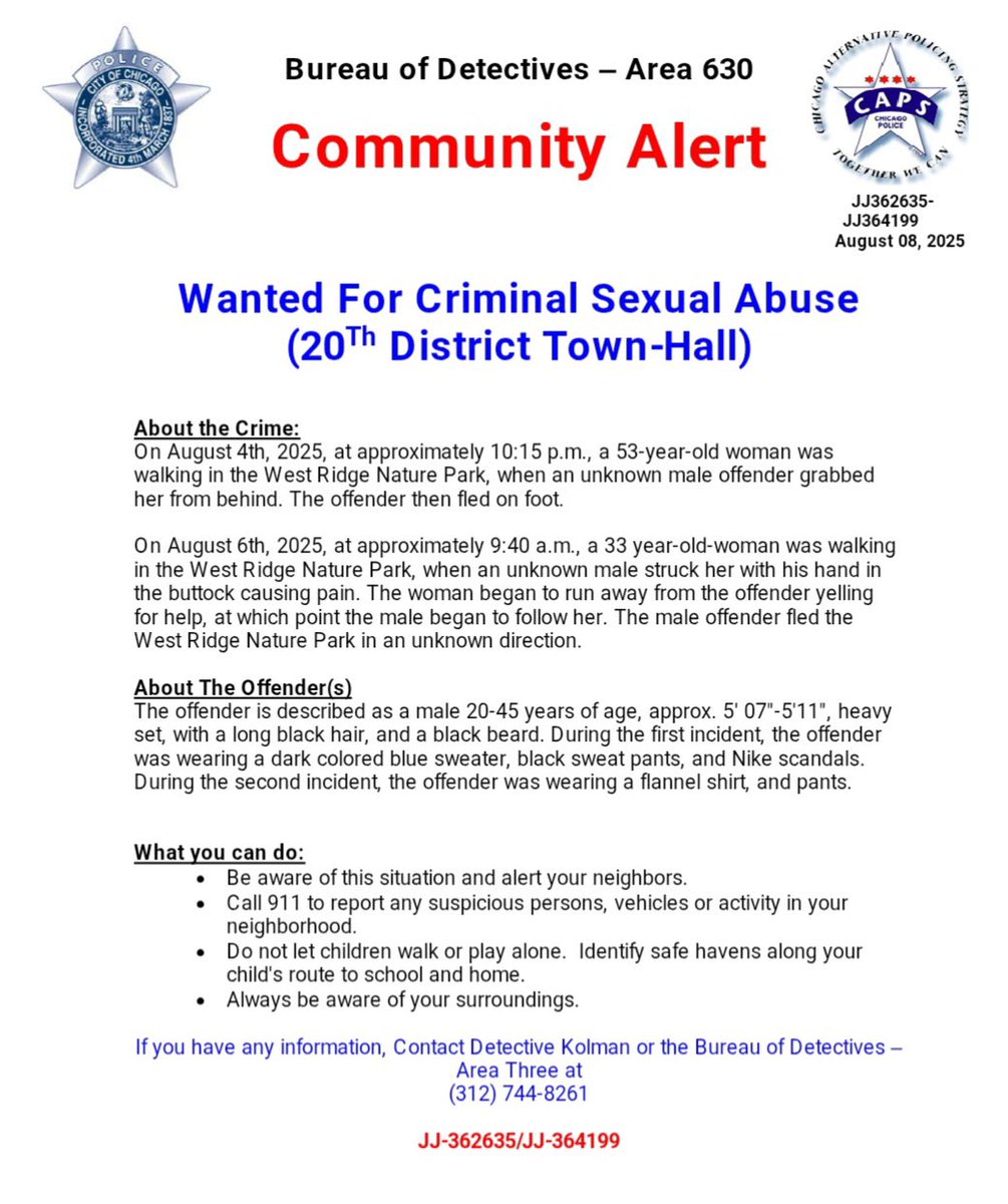 Tom Ahern (@tahern_) on Twitter photo WANTED for CRIMINAL SEXUAL ABUSE <a href="/ChicagoCAPS20/">Chicago PD 20th District - Lincoln</a> <a href="/Area3Detectives/">Chicago Police Area 3 Detective Division</a> CPDTIP.COM #ChicagoPolice WANTED for CRIMINAL SEXUAL ABUSE <a href="/ChicagoCAPS20/">Chicago PD 20th District - Lincoln</a> <a href="/Area3Detectives/">Chicago Police Area 3 Detective Division</a> CPDTIP.COM #ChicagoPolice