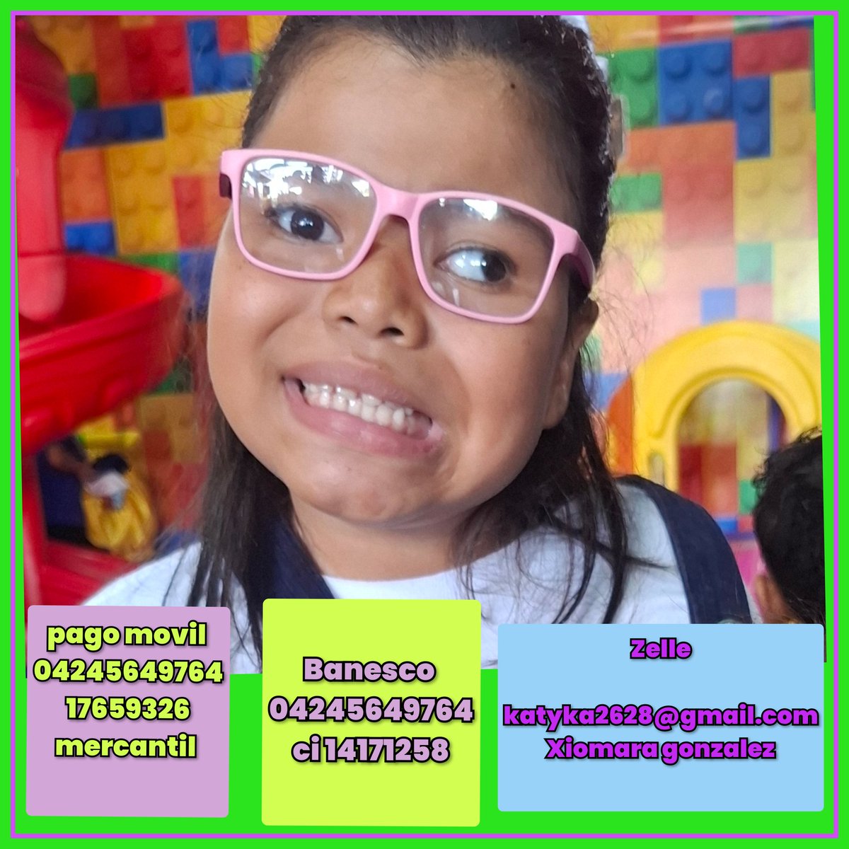 Bendecida noche🙏hoy nuevamente    no pude asistir a terapias $50 y son #URGENTE tengo hemiparesia izq aunado a mis tratamientos q cada día es más dificil continuar $450  favor angeles t AYUDA quiero una vida normal sin dolor
pago movil 
04245649764
17659326
mercantil