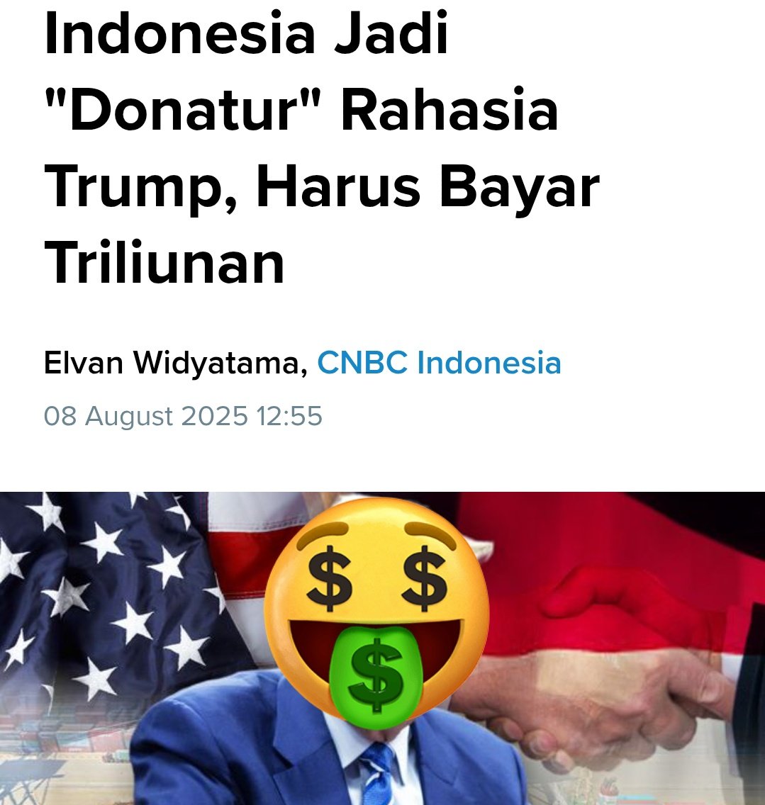 Keuangan Negara Lagi Tekor Malah Jadi Donatur ASU😡

cnbcindonesia.com/research/20250…