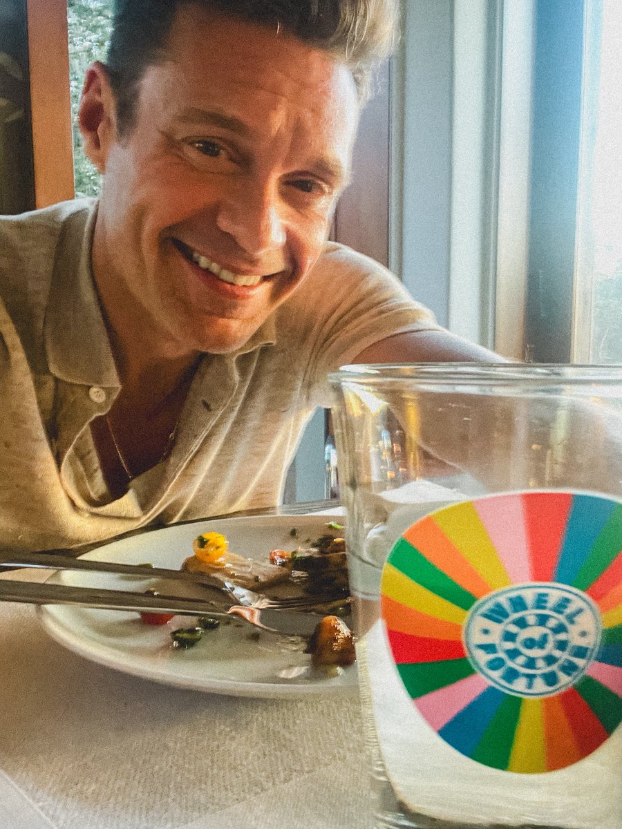 Ryan Seacrest (@ryanseacrest) on Twitter photo Dinner with a side of countdown. A new season of <a href="/WheelofFortune/">Wheel of Fortune</a> begins in just 1 month. Who’s ready?! Dinner with a side of countdown. A new season of <a href="/WheelofFortune/">Wheel of Fortune</a> begins in just 1 month. Who’s ready?!