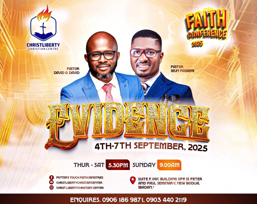 davidodavid77's tweet photo. FAITH CONFERENCE 2025
The only currency for transactions in heaven's economy is FAITH!!! Heb.11:3. 
As children of God, for us to Access our inheritance in His kingdom the only access code is FAITH in Christ Jesus and in His name.Heb.11:6.
#faithconference2025 https://t.co/3dRkXXaN4Z