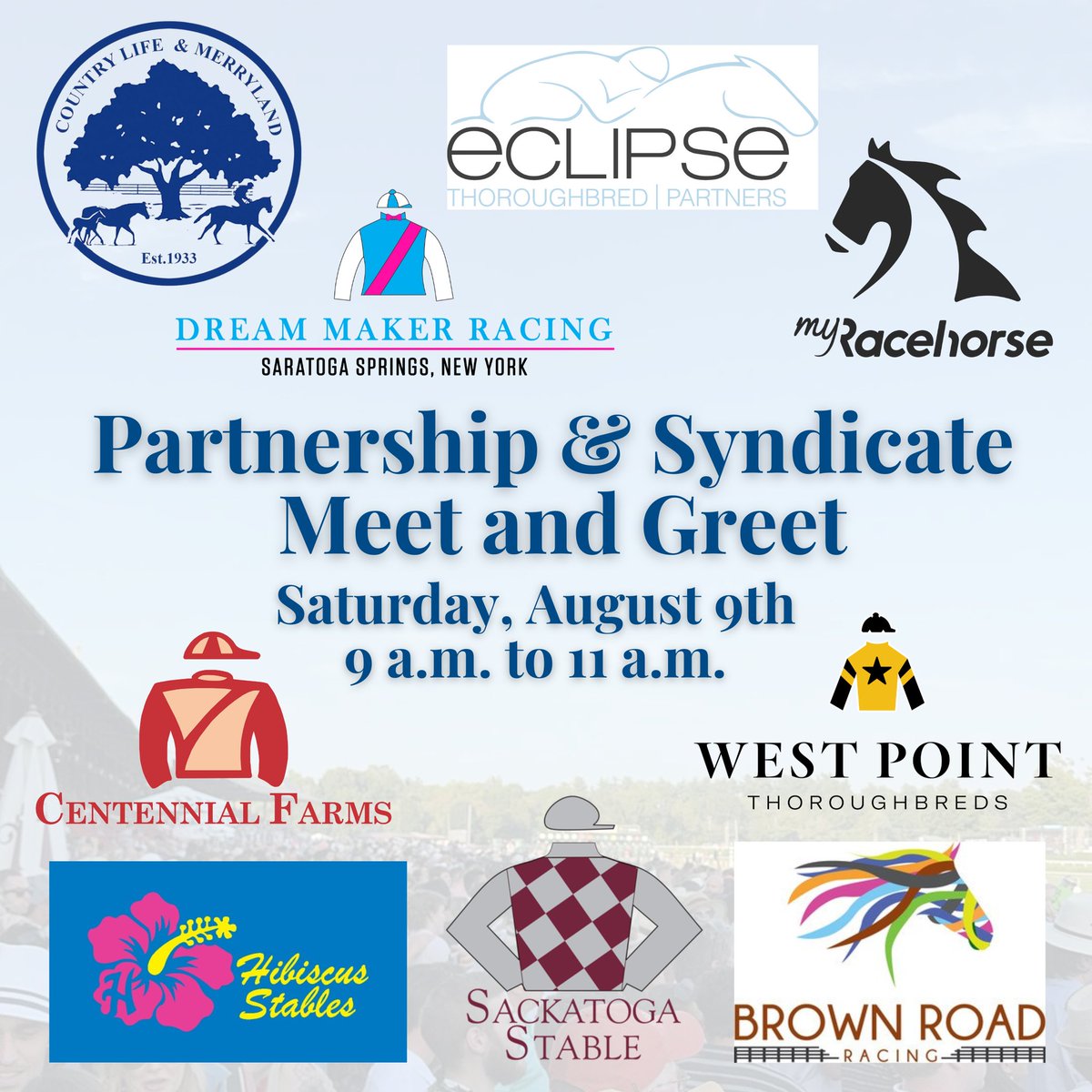 It's that time! Join us at the <a href="/nmrhof/">National Museum of Racing and Hall of Fame</a> TOMORROW. There's an entry point to Thoroughbred ownership at virtually every level - come meet #TeamCentennial and find the one that's right for you. #getinthegame