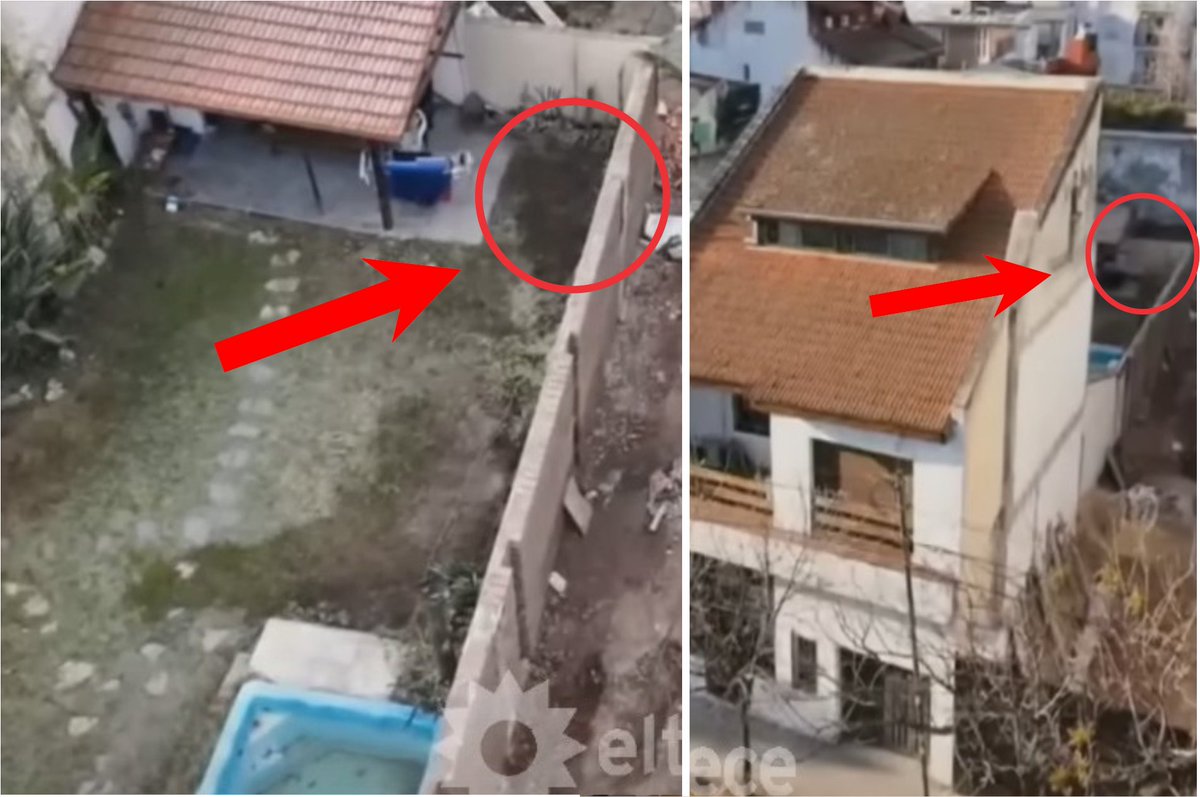 La Familia lo sabía!!! claramente sabían que el cuerpo del chico estaba enterrado ahí y por eso evitaron construir en esa zona, me vas a decir que pueden hacer una casa de tres pisos pero no un quinchito entero para que quede más lindo! #Cerati, #Diego, #Excursionistas, Graf.