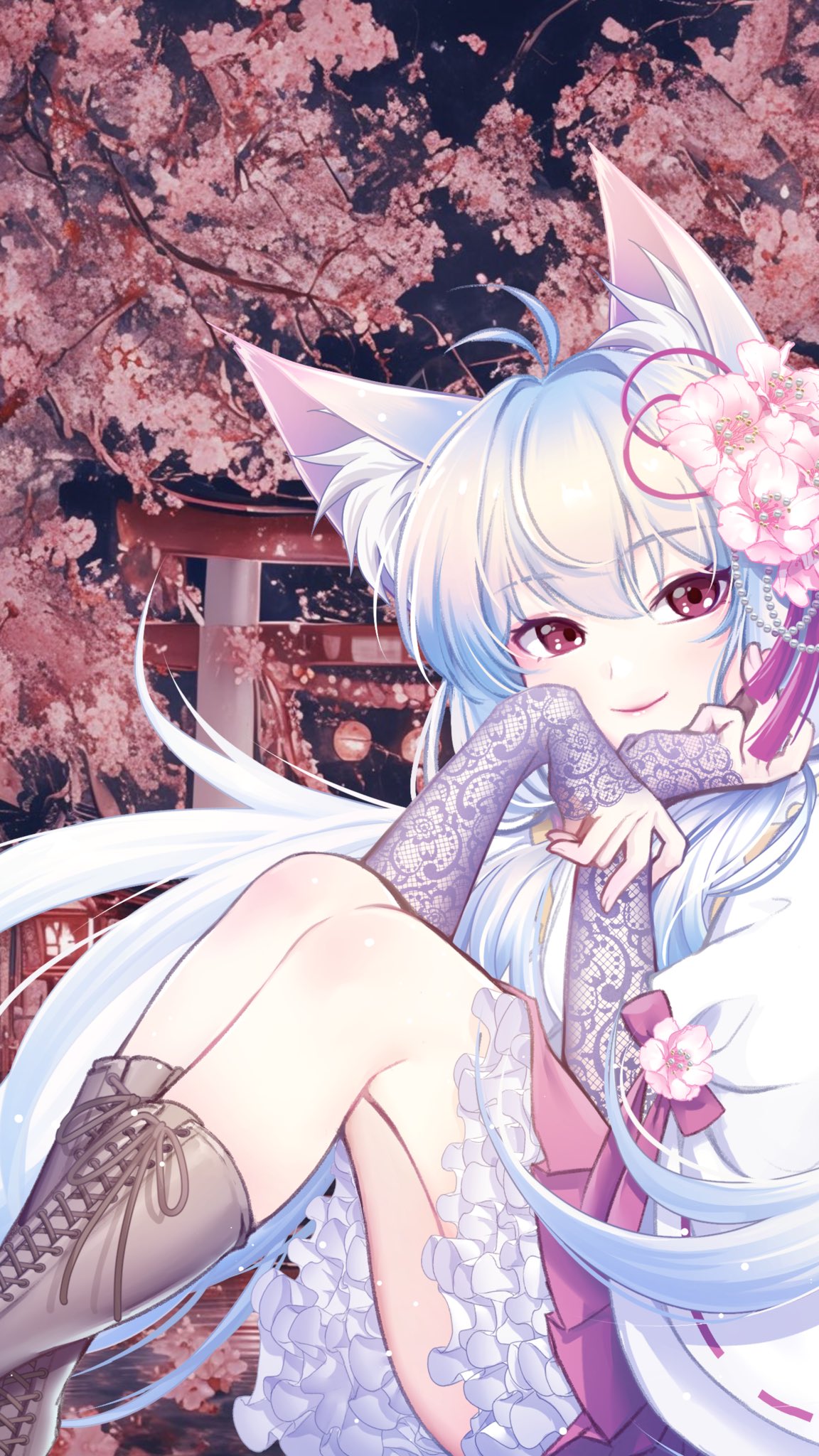 白狐ページ CyberAnimeDOLL #007 白狐 (しろこ) - Shiroko -