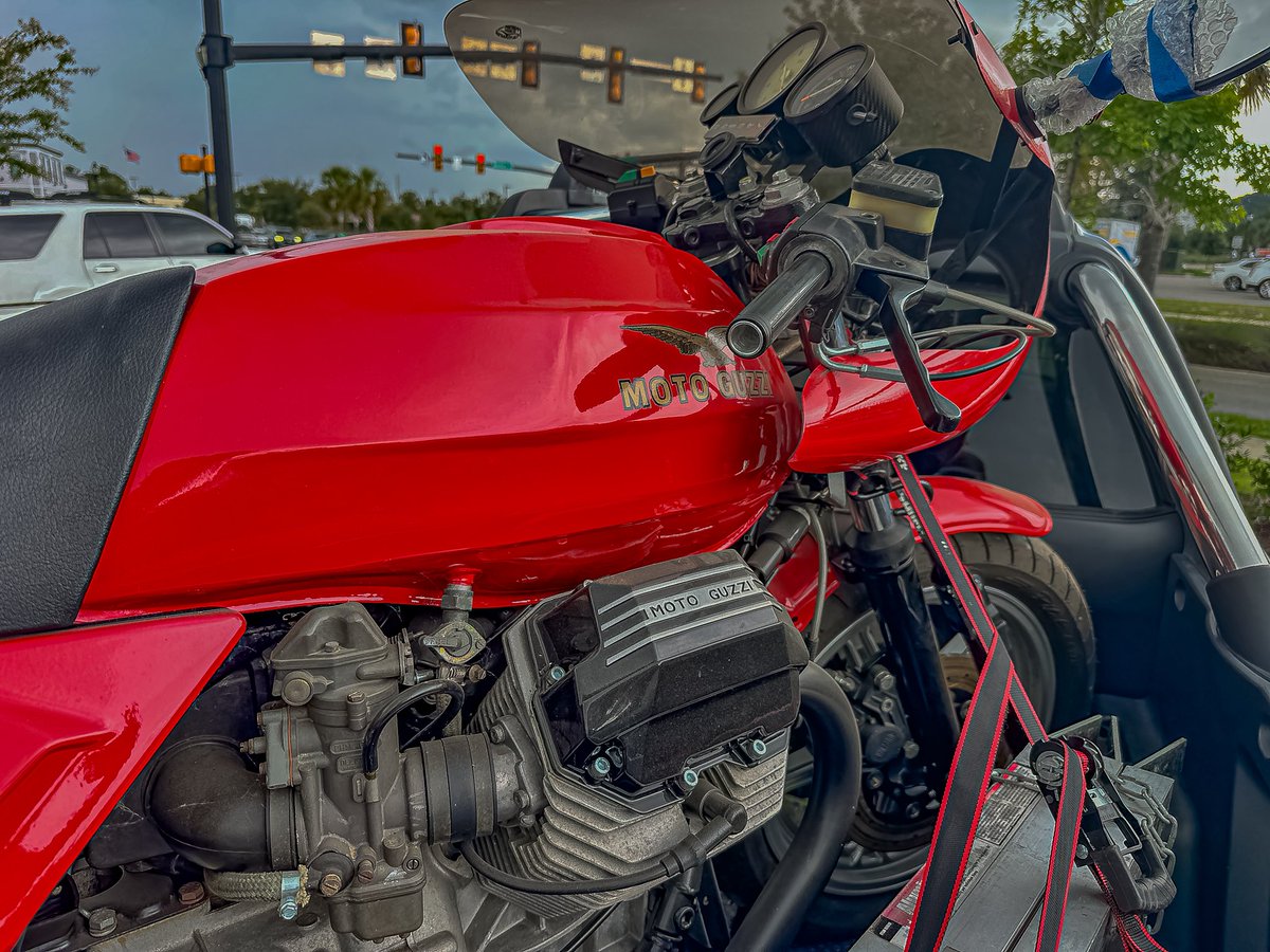 A Moto Guzzi fits in a <a href="/subaru_usa/">Subaru</a> Baja