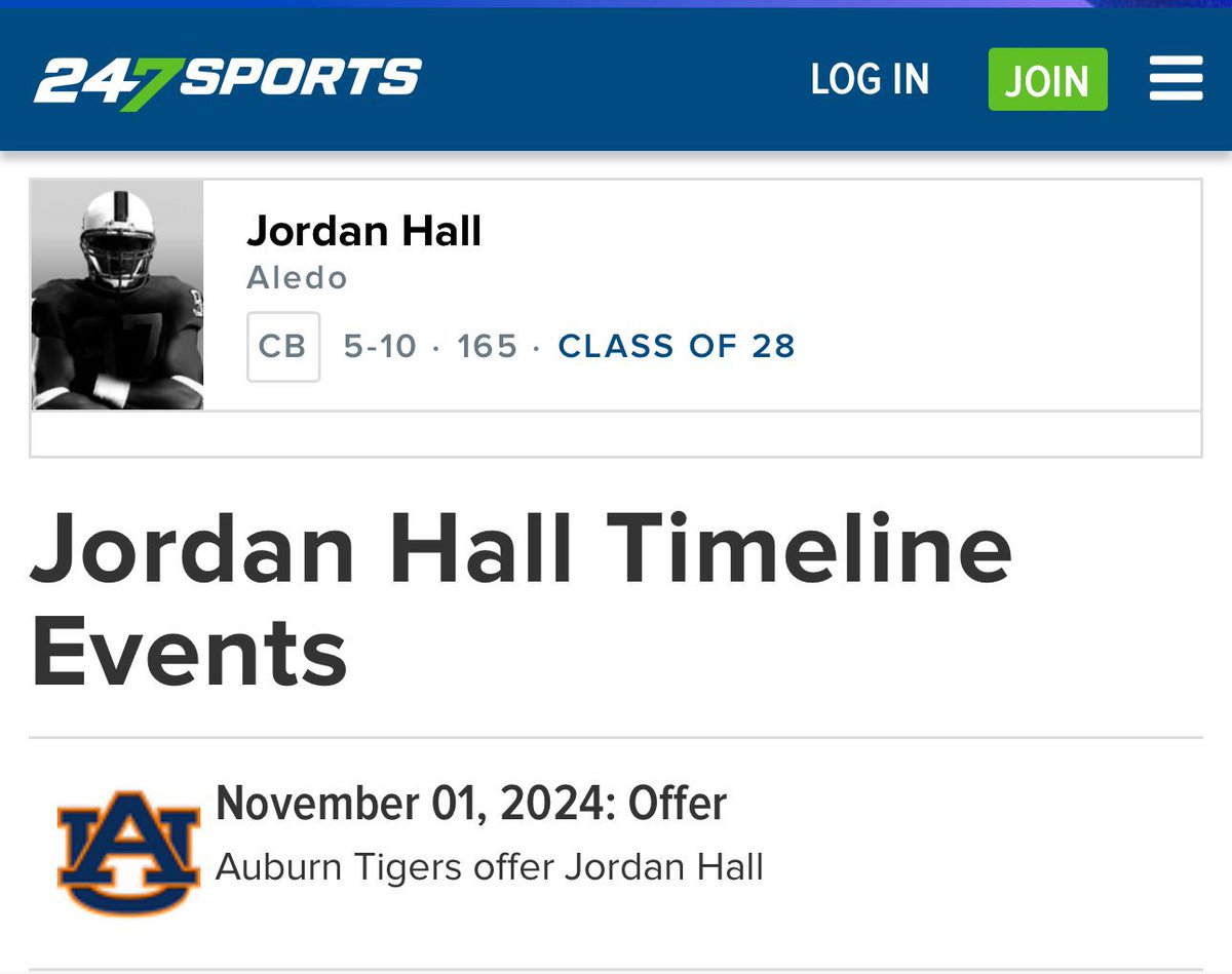 COACH Hall CEO OF Frederick Hallrecruiting INC. (@fhall565hall) on Twitter photo Every college in the country coming to see the #1 corner in the 2028 class in Texas. <a href="/AuburnFootball/">Auburn Football</a> first Offer #AGTG 5”11 180 Every college in the country coming to see the #1 corner in the 2028 class in Texas. <a href="/AuburnFootball/">Auburn Football</a> first Offer #AGTG 5”11 180