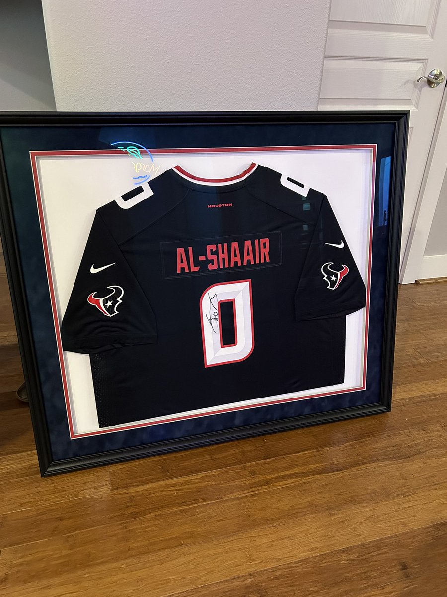Signed jersey from the <a href="/tomorrowsretro/">Tomorrow’s Retro</a> x <a href="/TexansCommenter/">Houston Stressans</a> watch party last season 😍