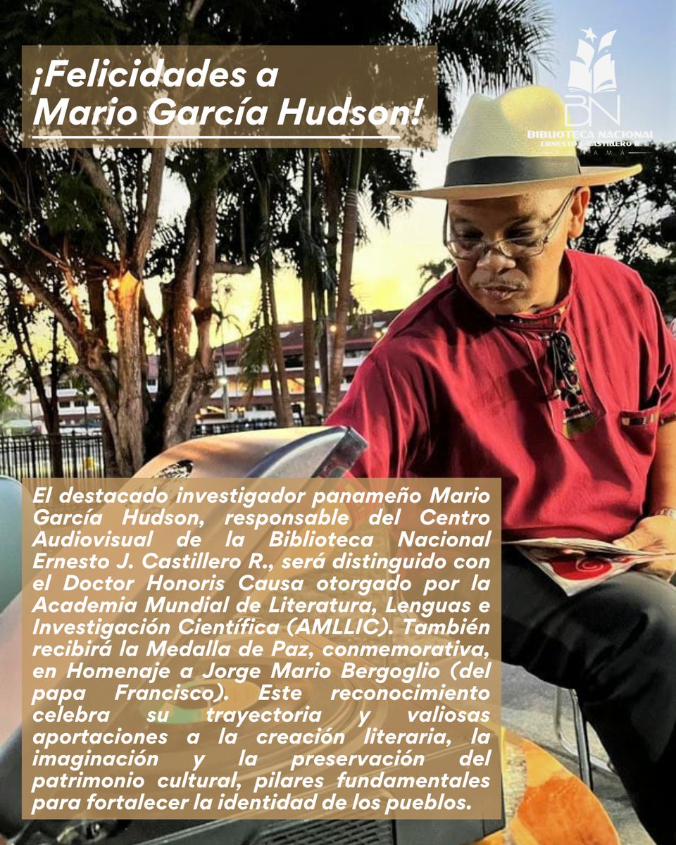 Este lunes 11 de agosto recibiré un Doctorado Honoris Causa por parte de la Academia Mundial de Literatura, Lenguas e Investigación Científica. Un gran honor que quiero compartir con todos ustedes. ¡Muchas gracias!