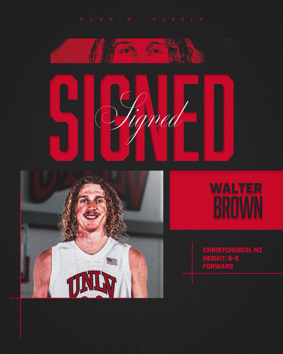 Congratulations to Walter Brown who has committed to the University of Nevada, Las Vegas!

Walter has been granted one season of college basketball eligbility and will play his senior season with the UNLV Runnin’ Rebels this Summer!

#SalsNBL <a href="/nznbl/">Sal’s NBL</a> <a href="/skysportnz/">Sky Sport NZ</a>