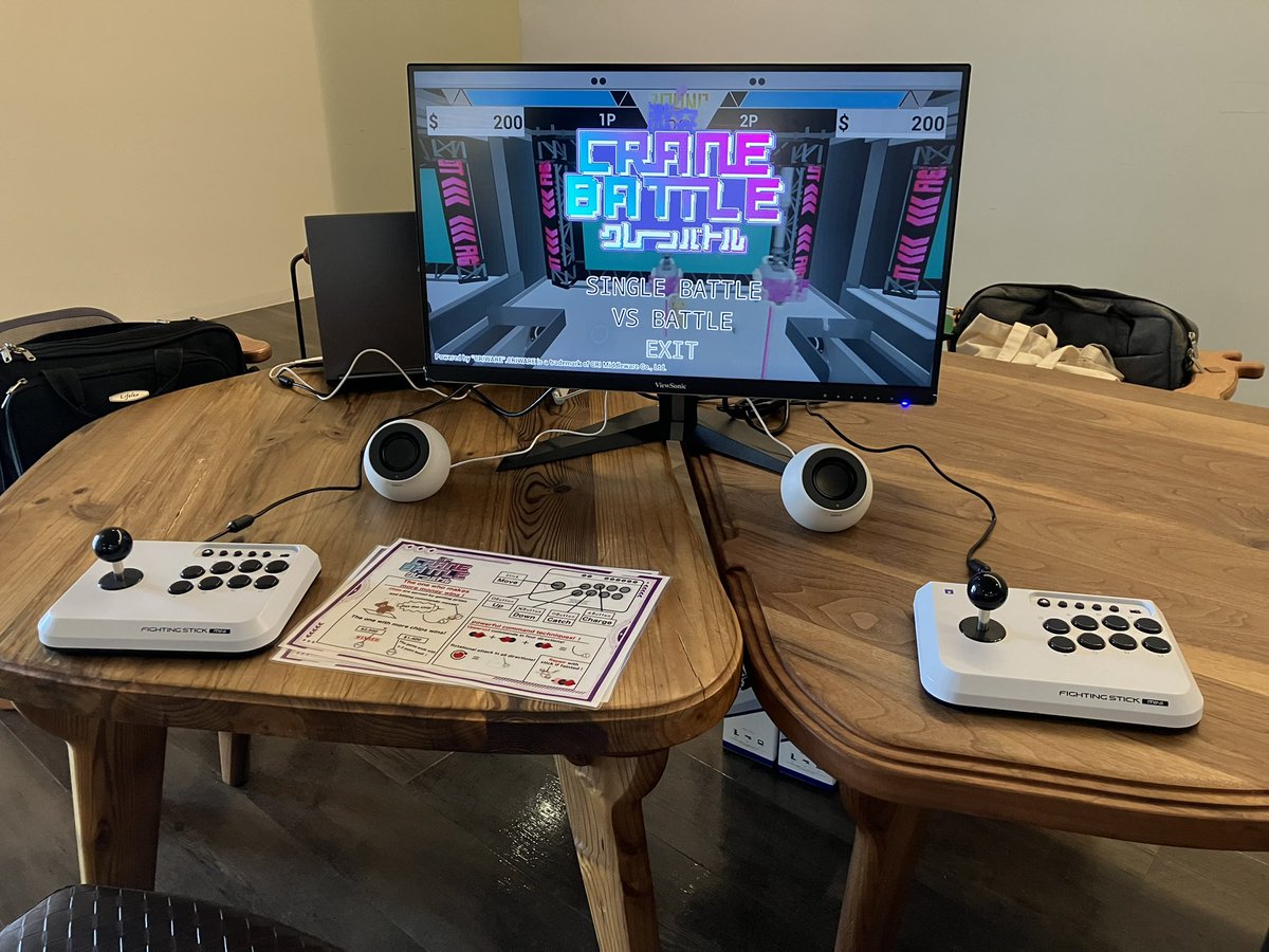 本日大阪電気通信大学 寝屋川キャンパスにて開催される「寝屋川ゲームフェスティバル」にて激突クレーンバトルが遊べます！
ぜひ遊びにきてください！

#寝屋川ゲームフェス