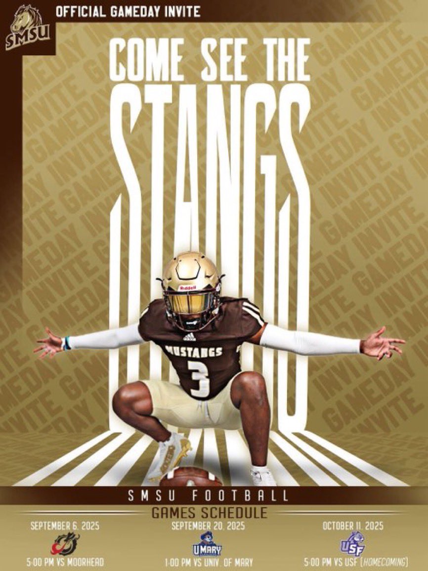Thanks for the game day invite Southwest Minnesota State University! <a href="/ZacCunha_16/">Zac Cunha</a> <a href="/CoachStarkey20/">Christopher Starkey</a> <a href="/CoachJakeHogan/">Coach Hogan</a> <a href="/elitefootball/">EliteFootballAcademy</a> <a href="/JPRockMO/">JP Rock</a>