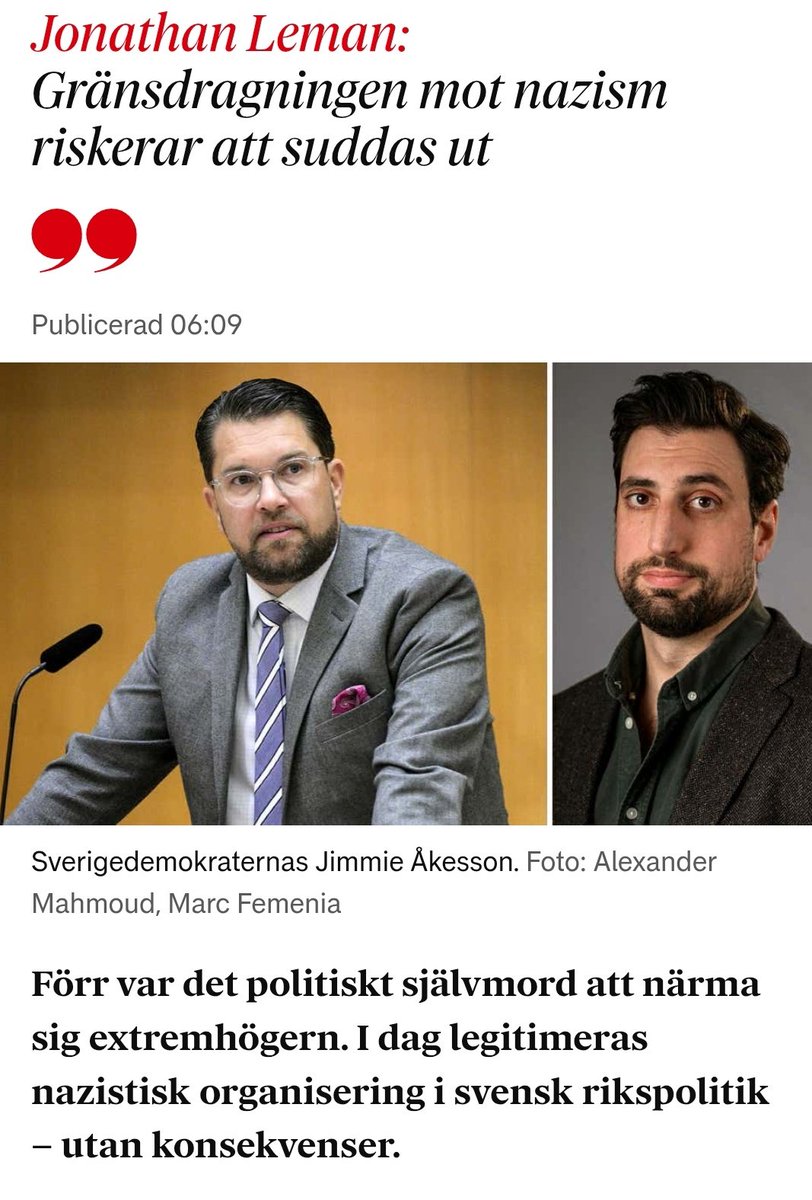 Man stänger gränsen för människor som flyr för sina liv och ställer dörren mot ultrahögerns ondska på vid gavel. 
Överlever ens demokratin tills 2026?
