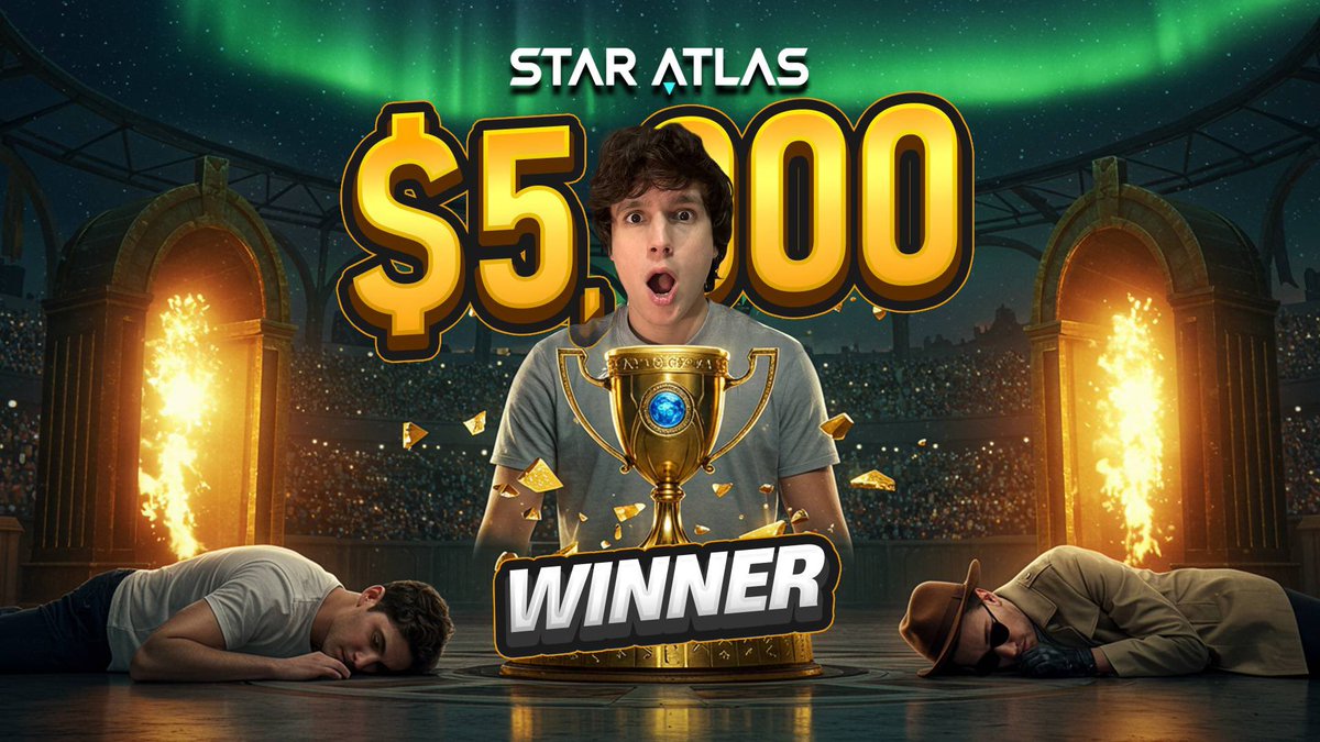 Amazing $5000 creator showdown in <a href="/staratlas/">Star Atlas</a>! 

Yesterday <a href="/cagyjan1/">cagy.ron | youtube/cagyjan</a> alongside our community members <a href="/virtualsosa/">VirtualSosa | Juice Team⚡️</a> &amp; <a href="/Grusher3/">Grusher</a> led the team to victory! 

More tournaments and game nights with $ prizes coming soon. 

Join us: Discord.com/invite/thejuic…
