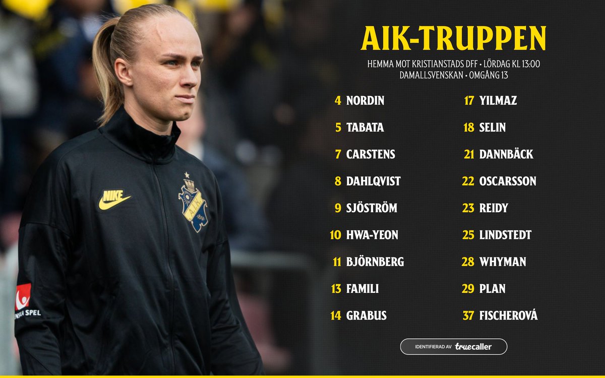 Solen skiner över Solna när den damallsvenska återstarten sker på Skytteholms IP i eftermiddag.

🎫 Ta med dig dina svartgula vänner och stötta Gnaget i jakten på tre poäng. Säkra din plats via AIKbiljett.se.