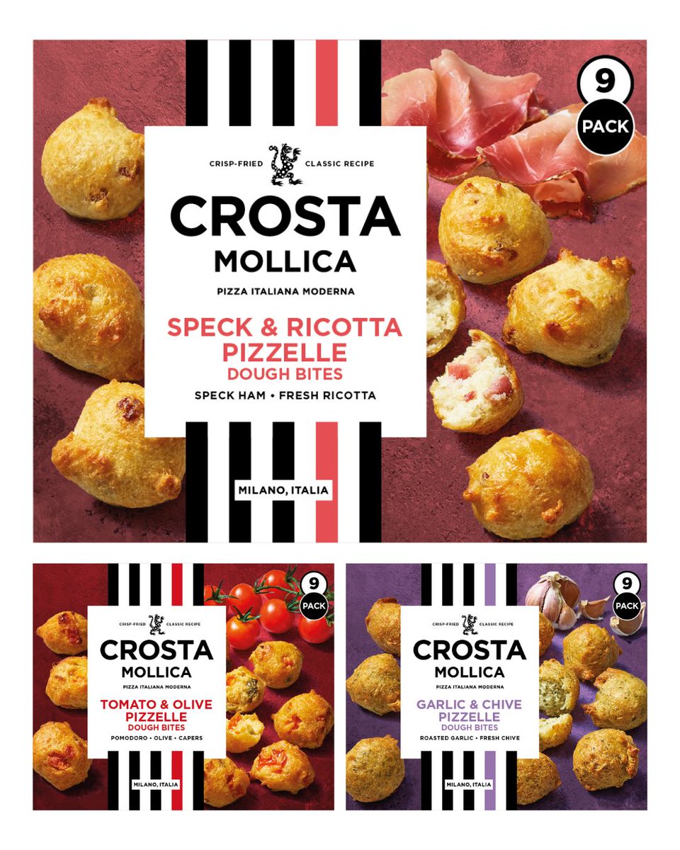 TheGrocer's tweet photo. NEW 🍕 Italian

Crosta Mollica to launch new chilled, Roman-style pizzas and a trio of dough bites

Available in supermarkets from September

🔗 See where to get them here: https://t.co/uxIXh2KxwM https://t.co/X1iuYDPvZI