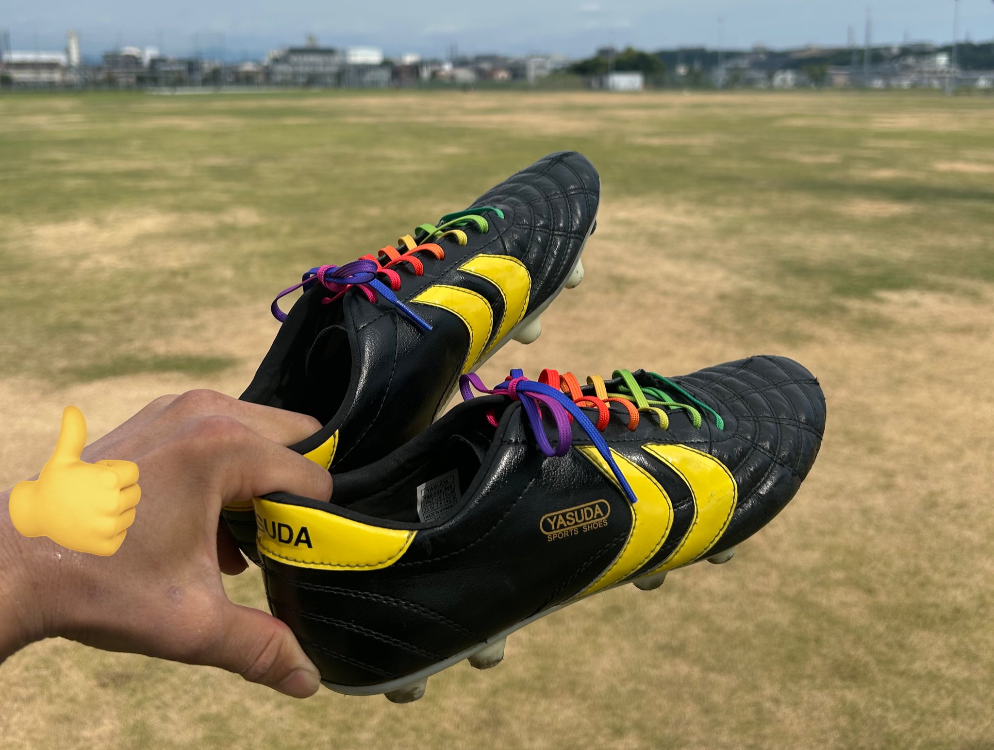 YASUDA サッカーシューズ 黒/黄 YASUDA@サッカーシューズ【公式】 (@yasudafootball) / X