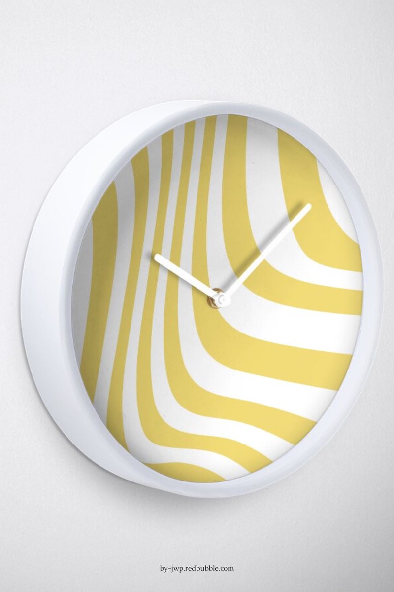 jo_artbyjwp's tweet image. It's always art o'clock when your clock is a work of art with a printed polypropylene face, bamboo wood frame, quartz clock mechanism for accurate timekeeping, and a yellow wavy lined design by ARTbyJWP
redbubble.com/i/clock/Golden…

#clocks #wallclock #walldecor #redbubble #ShopNow