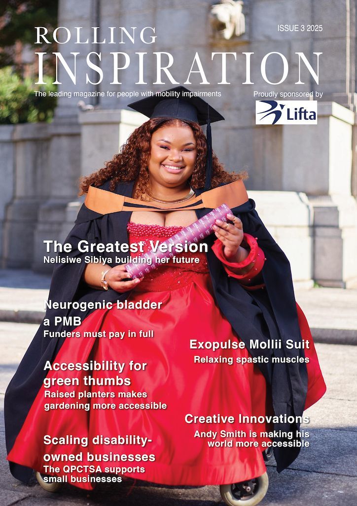 Our Issue 3 for 2025 is here!

Nelisiwe Sibiya is building her greatest version. Neurogenic Bladder is a prescribed minimum benefit. Raised garden beds can make gardening more accessible.
This and much more!
buff.ly/AxdlCHO

#RollingInspiration #RollingMag #Accessible