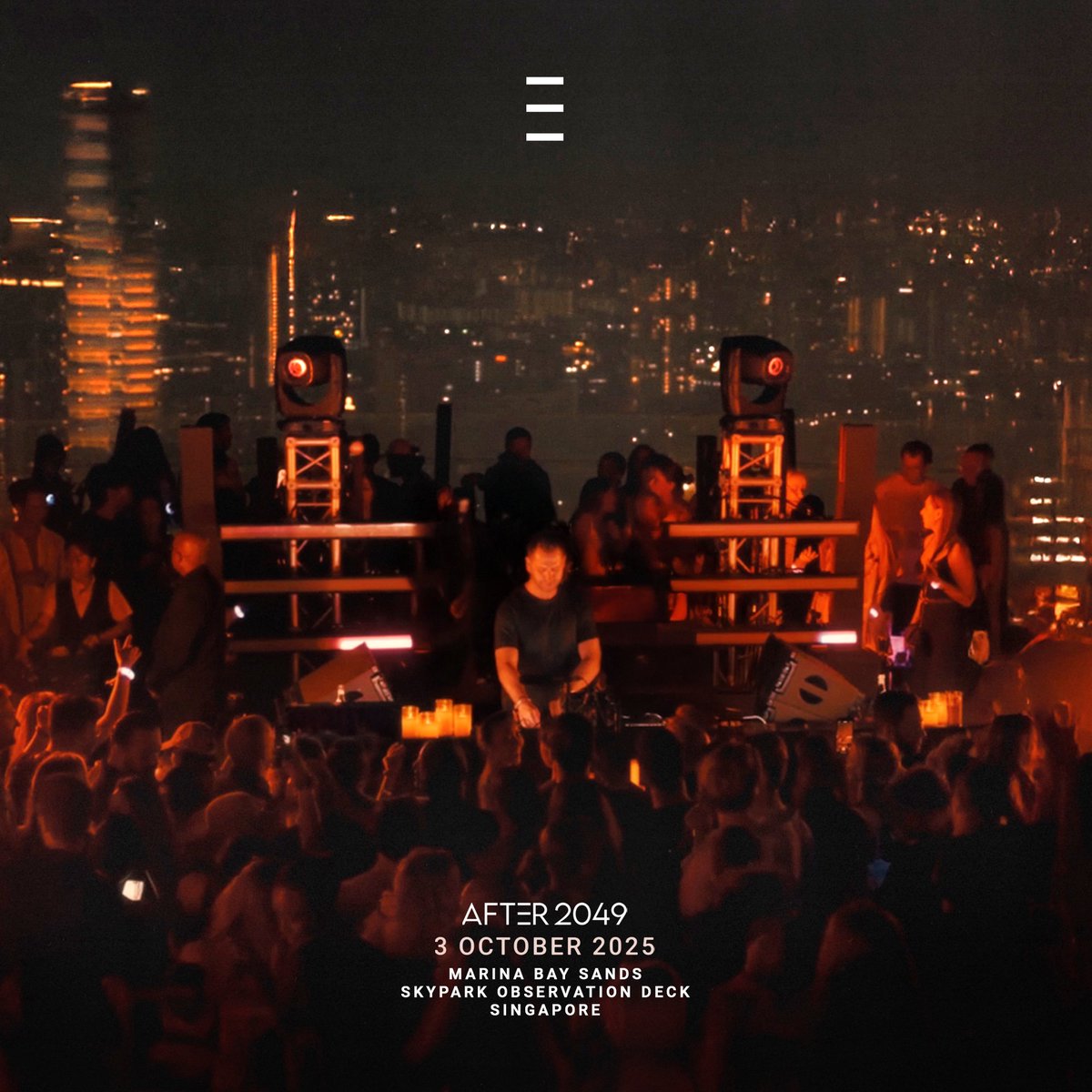 The Grand Prix Weekend Party. 56 floors up, open air.

Pre-Registration opens now, be in the know.

AFTER 2049 | Marina Bay Sands SkyPark Observation Deck | 3 October 2025

a2049.co/sgwaitlist